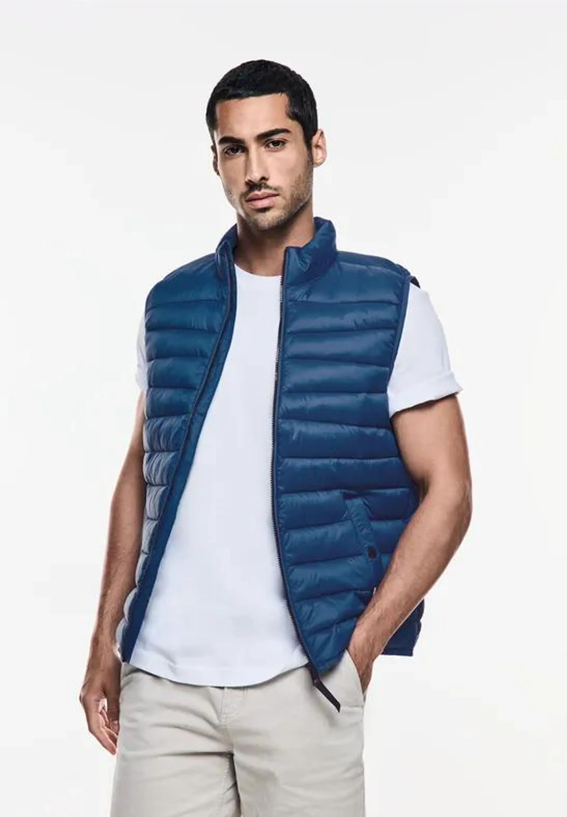 Lichte, donzen bodywarmer