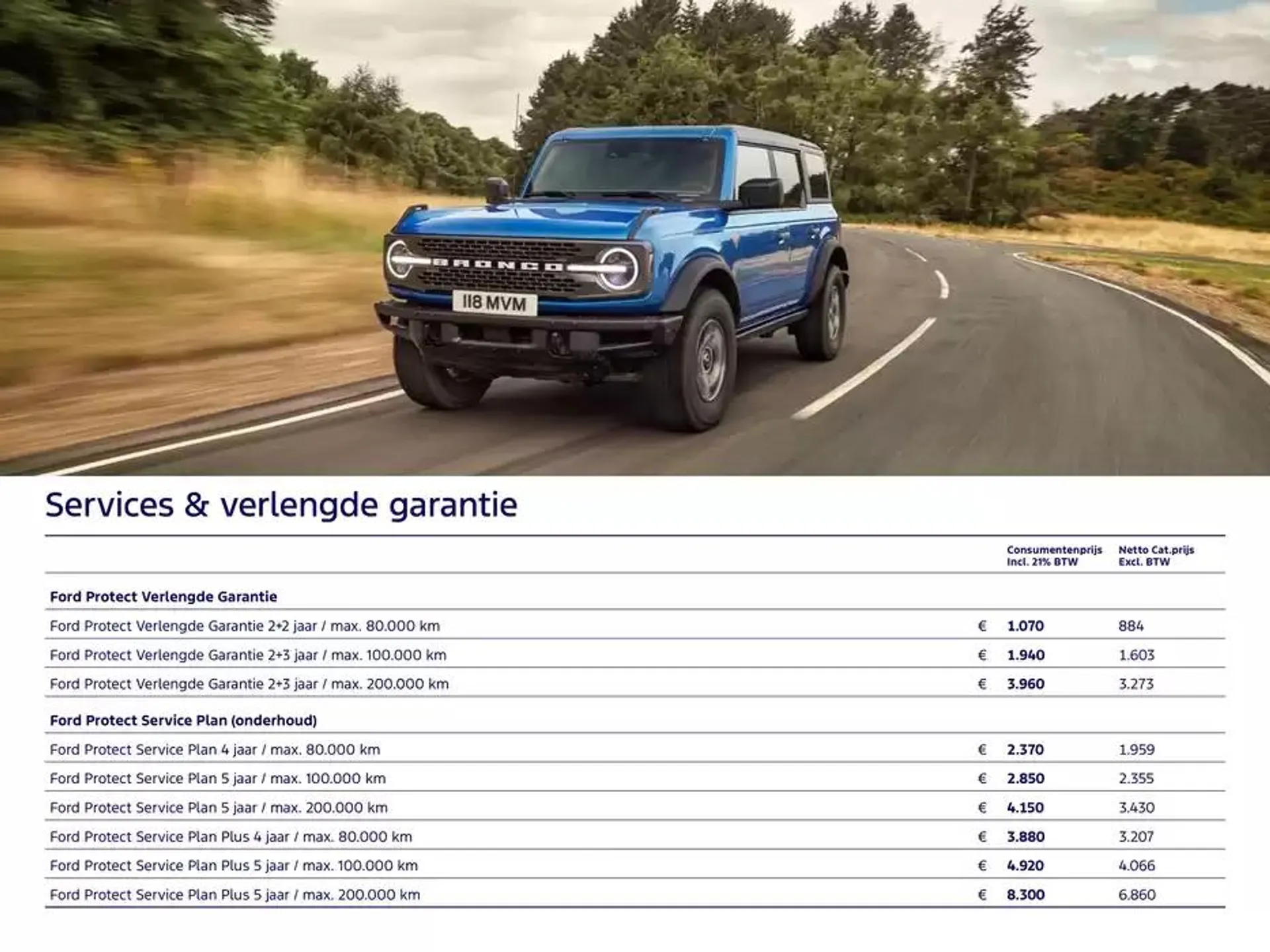 Ford Bronco van 19 november tot 30 juni 2025 - Folder pagina 8