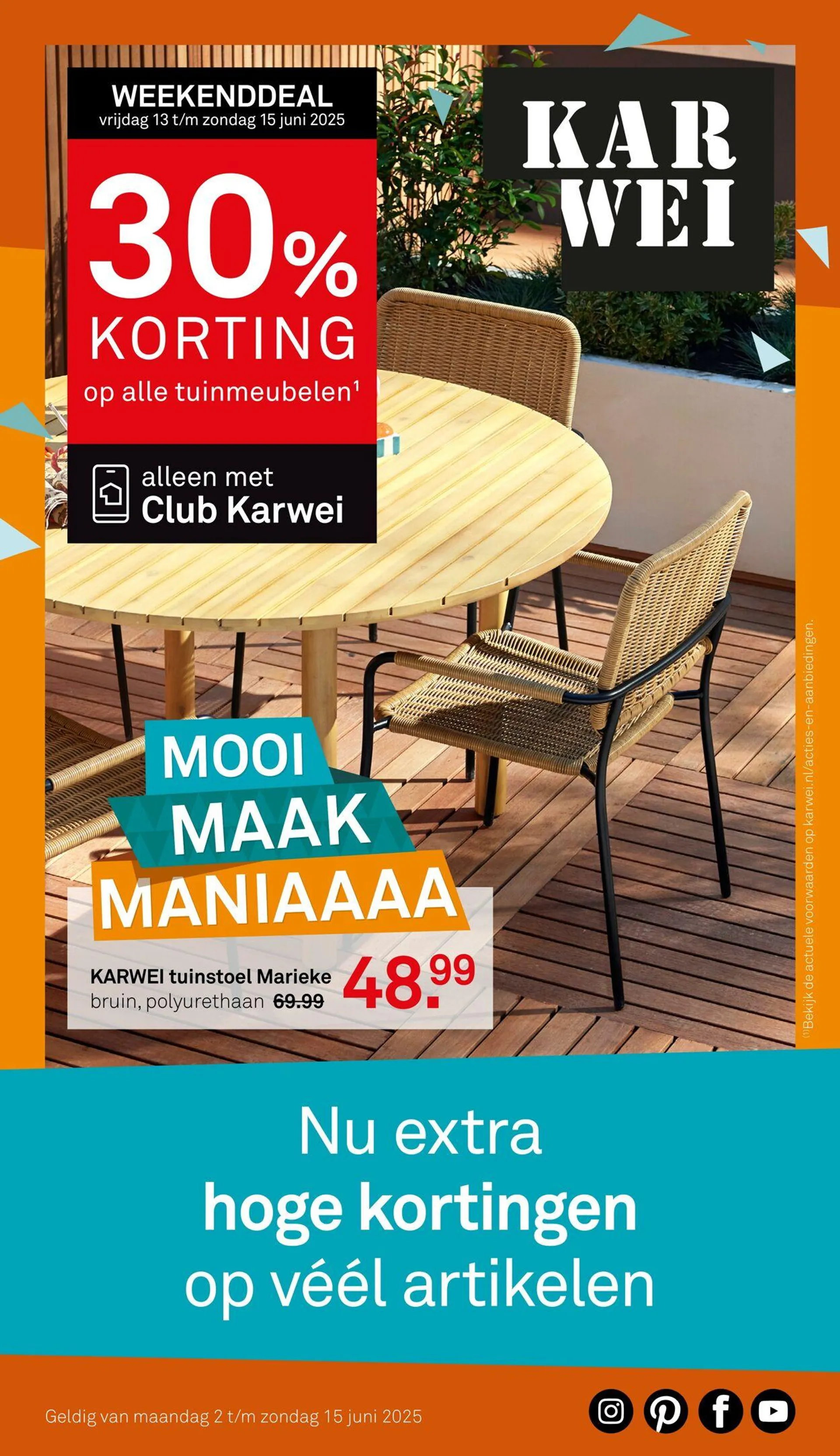 Karwei Actuele folder van 9 juni tot 15 juni 2025 - Folder pagina 1