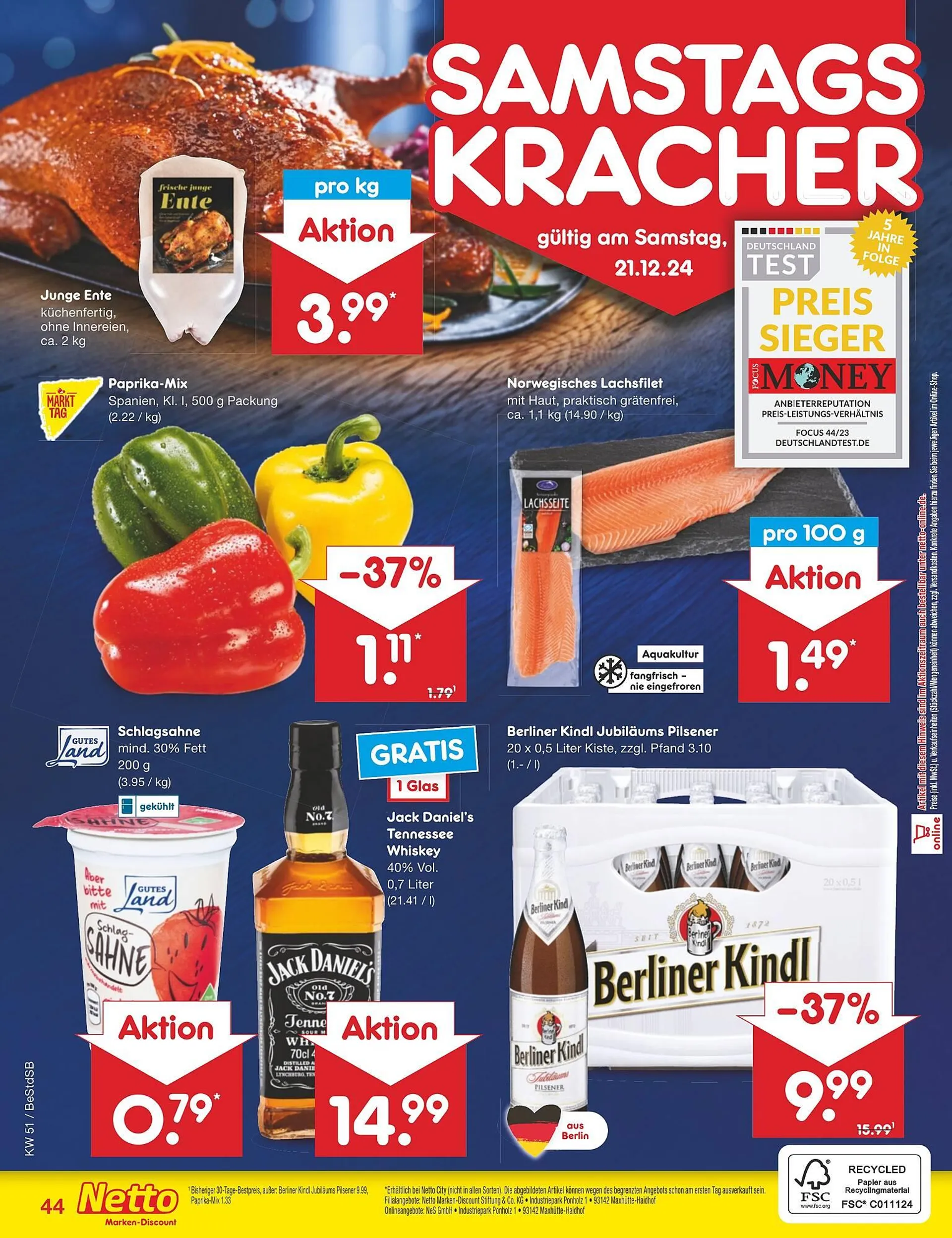 Netto Marken-Discount DE folder van 16 december tot 21 december 2024 - Folder pagina 55