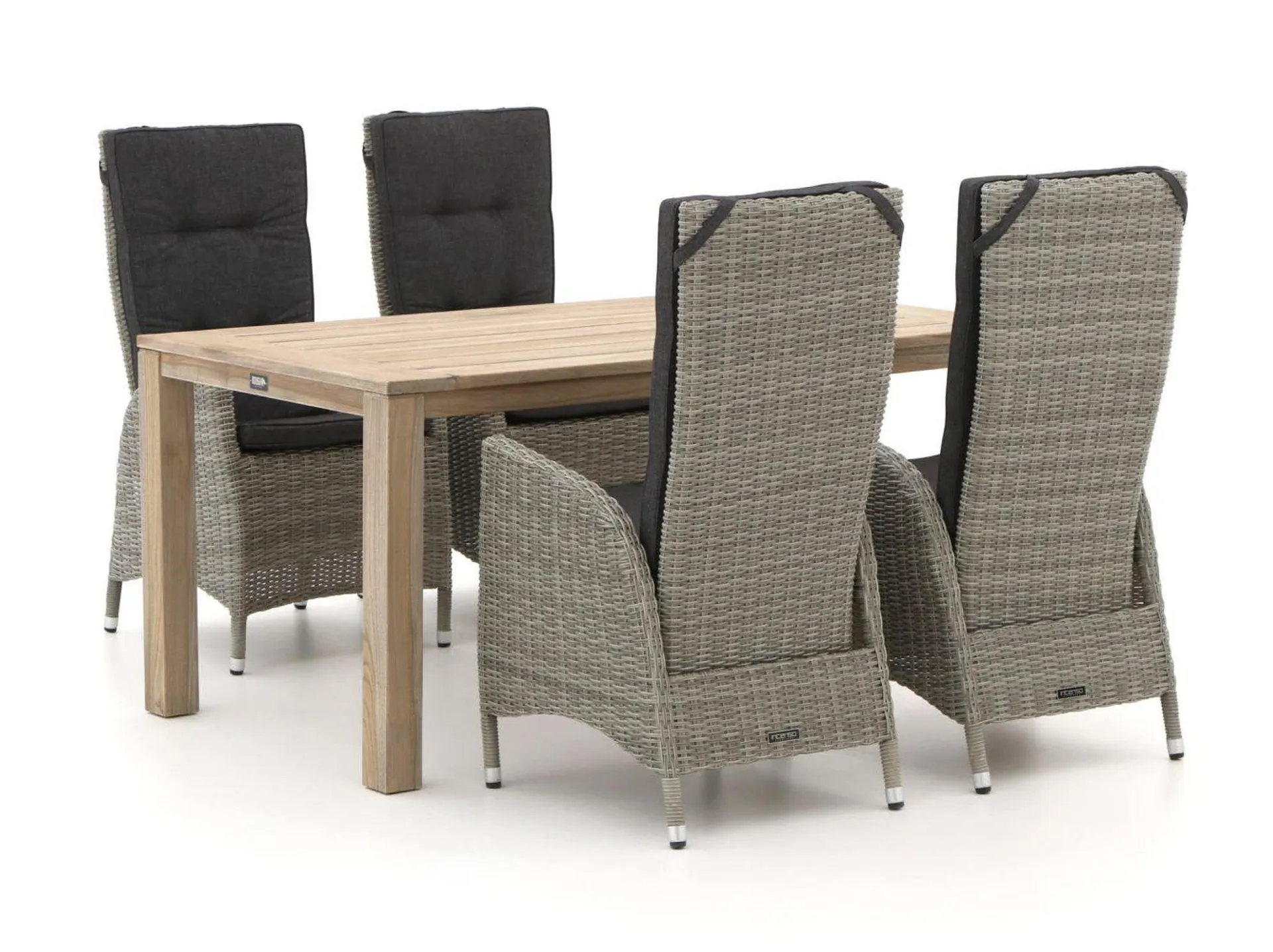 Intenso Fabrizi/ROUGH-S 160cm dining tuinset 5-delig verstelbaar