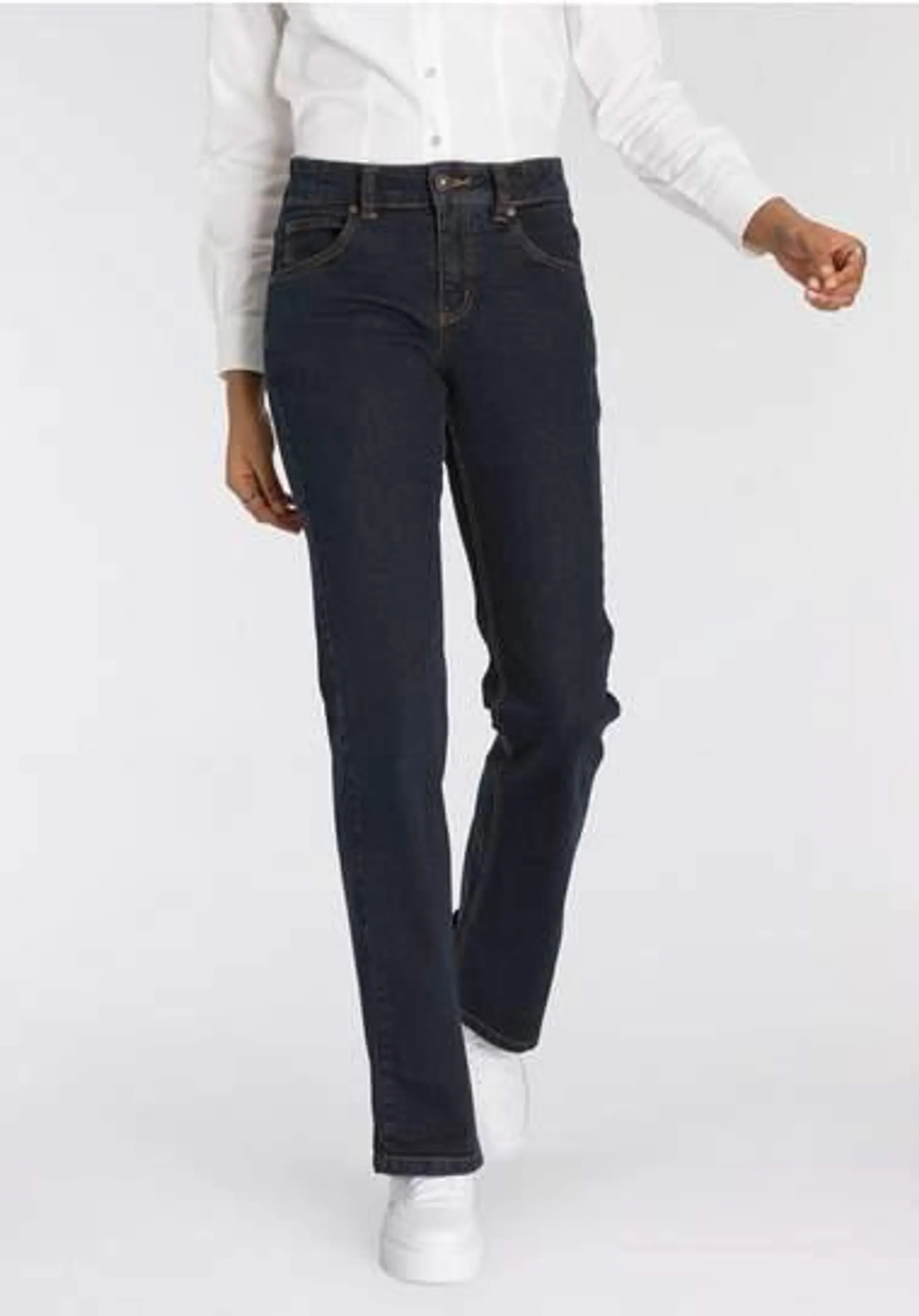 Arizona Bootcut jeans Svenja - band met opzij elastische inzet hoge taille, bootcut, met stretch, klassieke 5-pocket-stijl