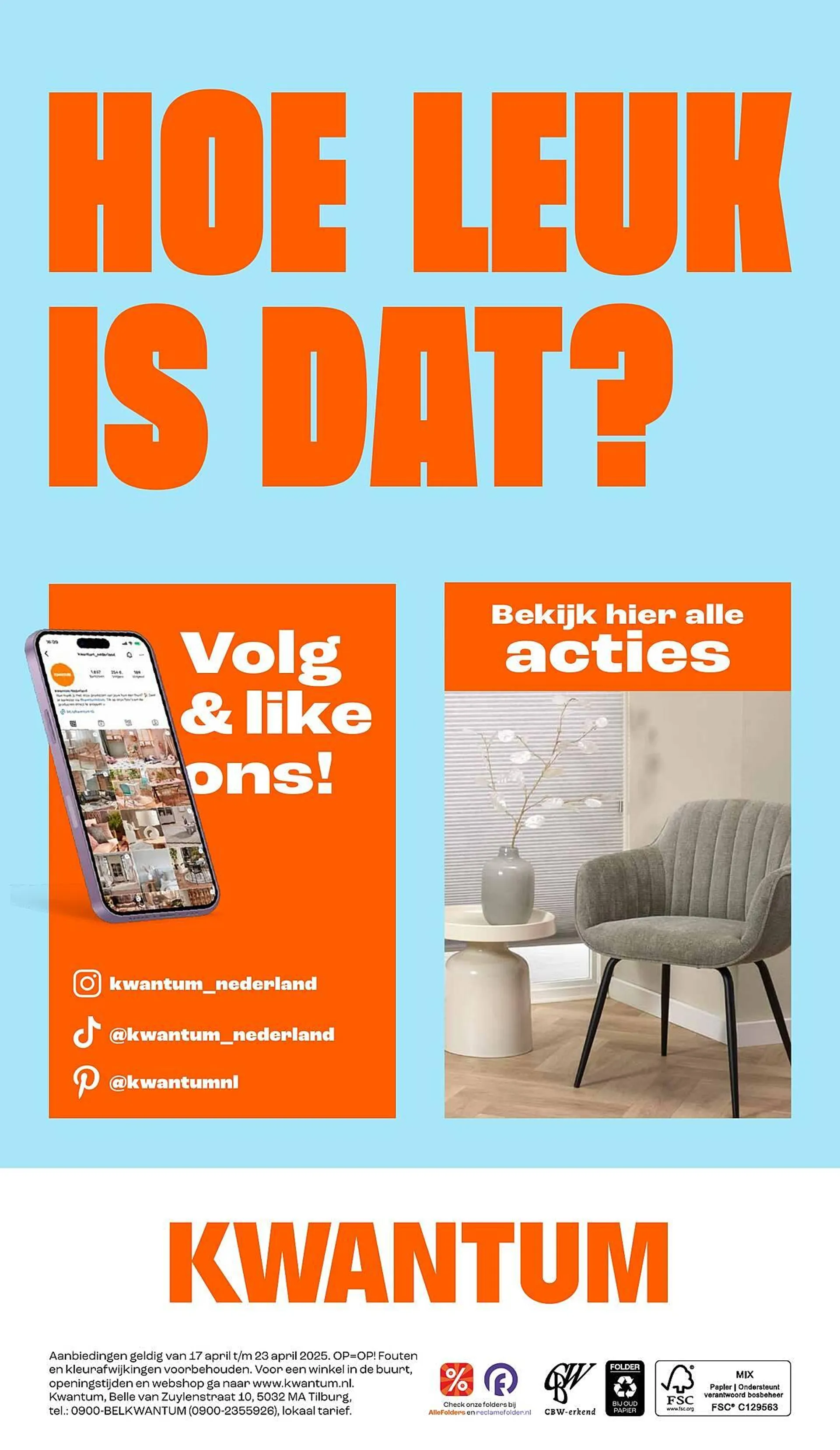 Kwantum folder van 17 april tot 23 april 2025 - Folder pagina 21