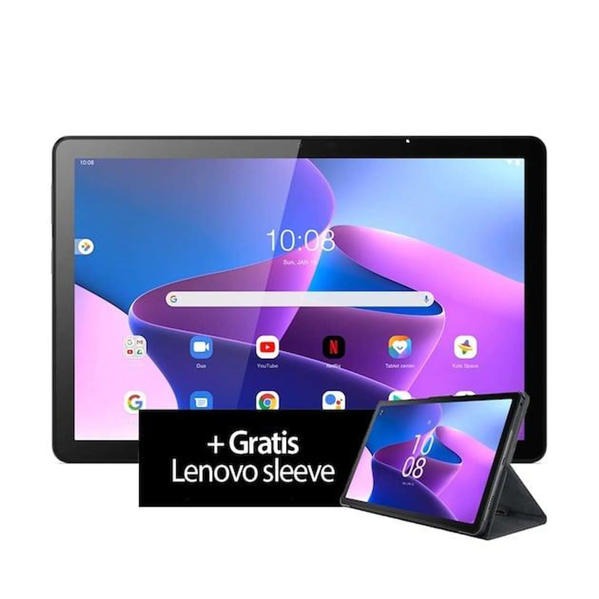 Lenovo Tab M10 (3rd Gen) 64GB WiFi + Book Case & Screenprotector