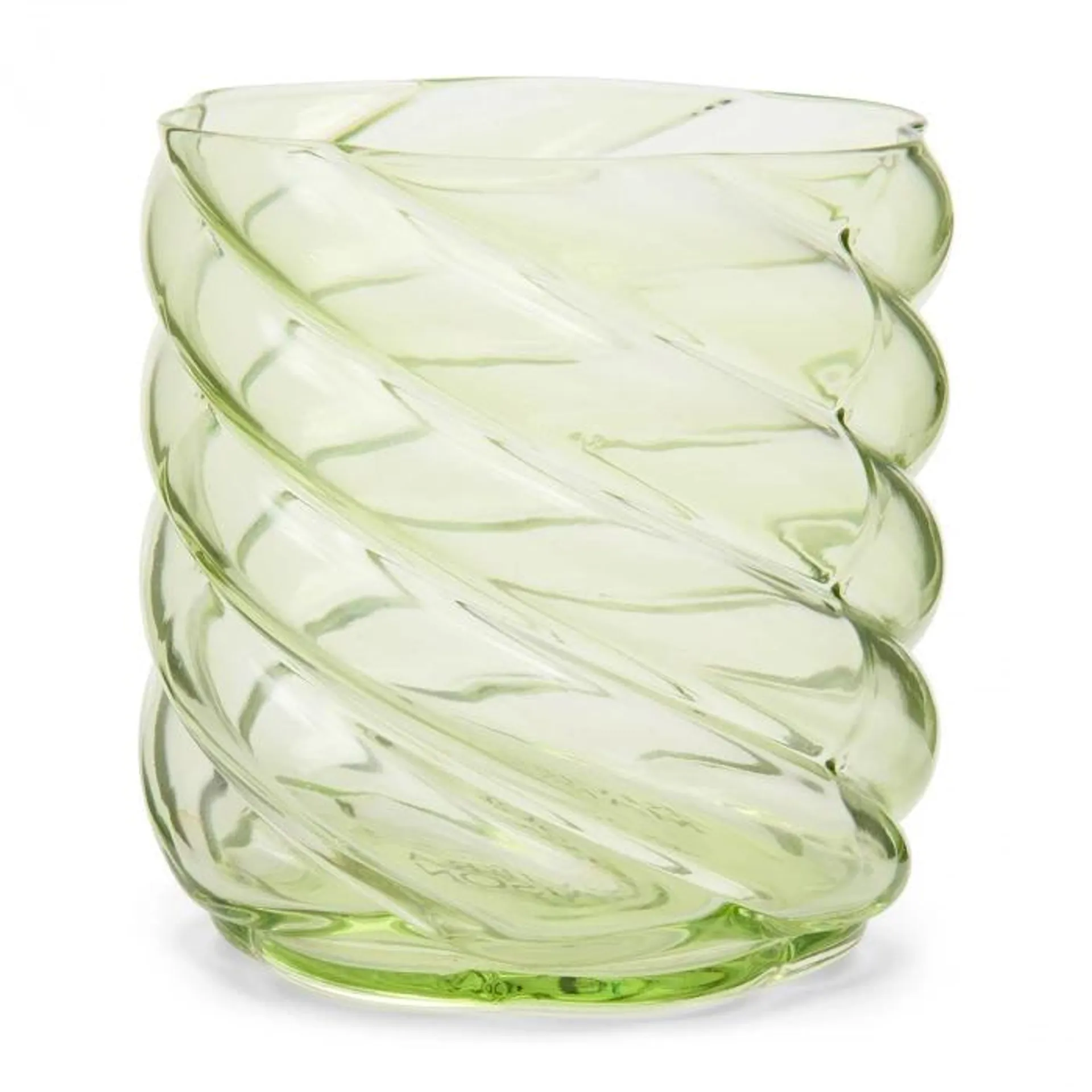 Waxinelichthouder Swirl, Lichtgroen