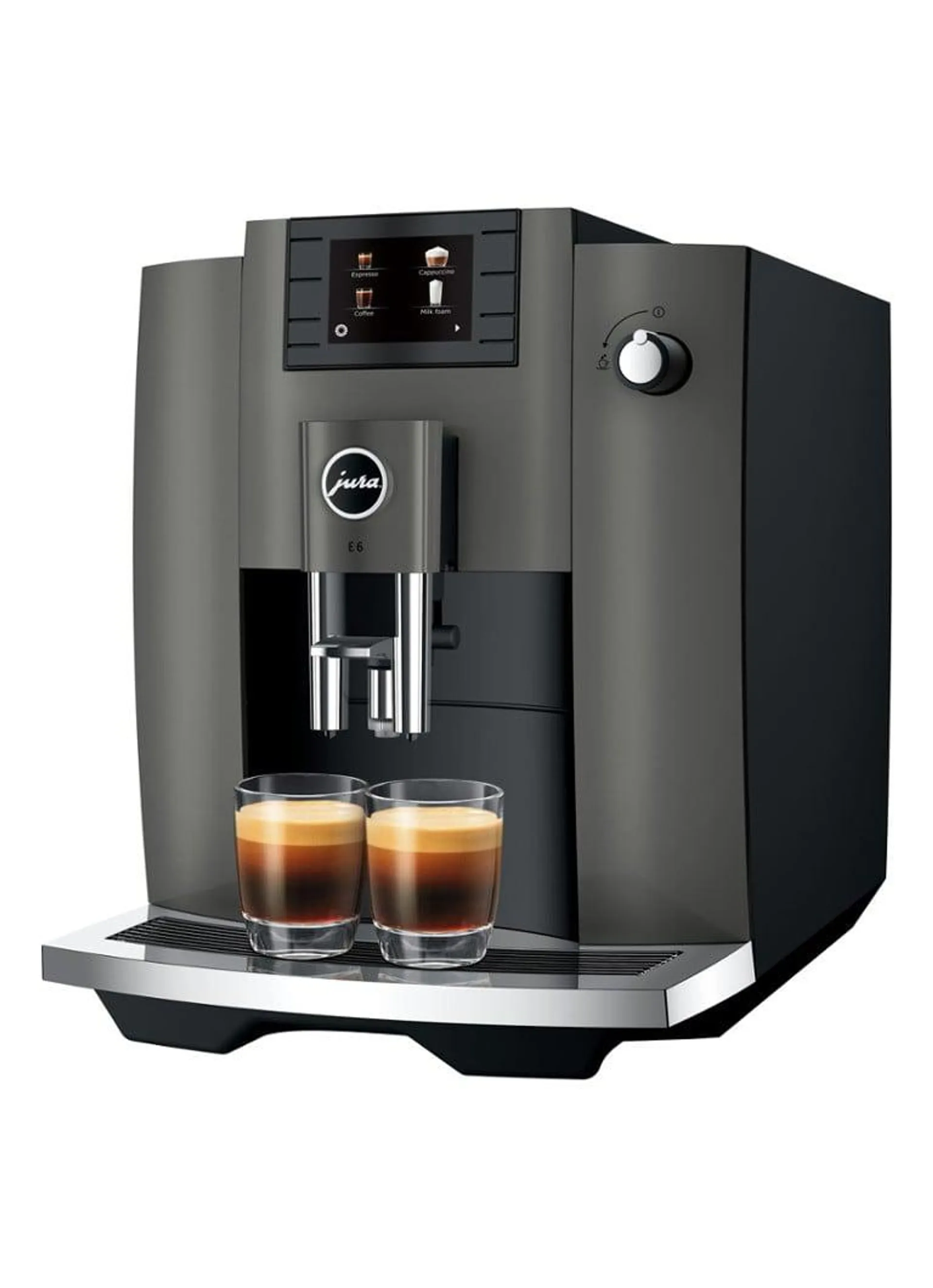 E6 Dark Inox (EC) koffiemachine