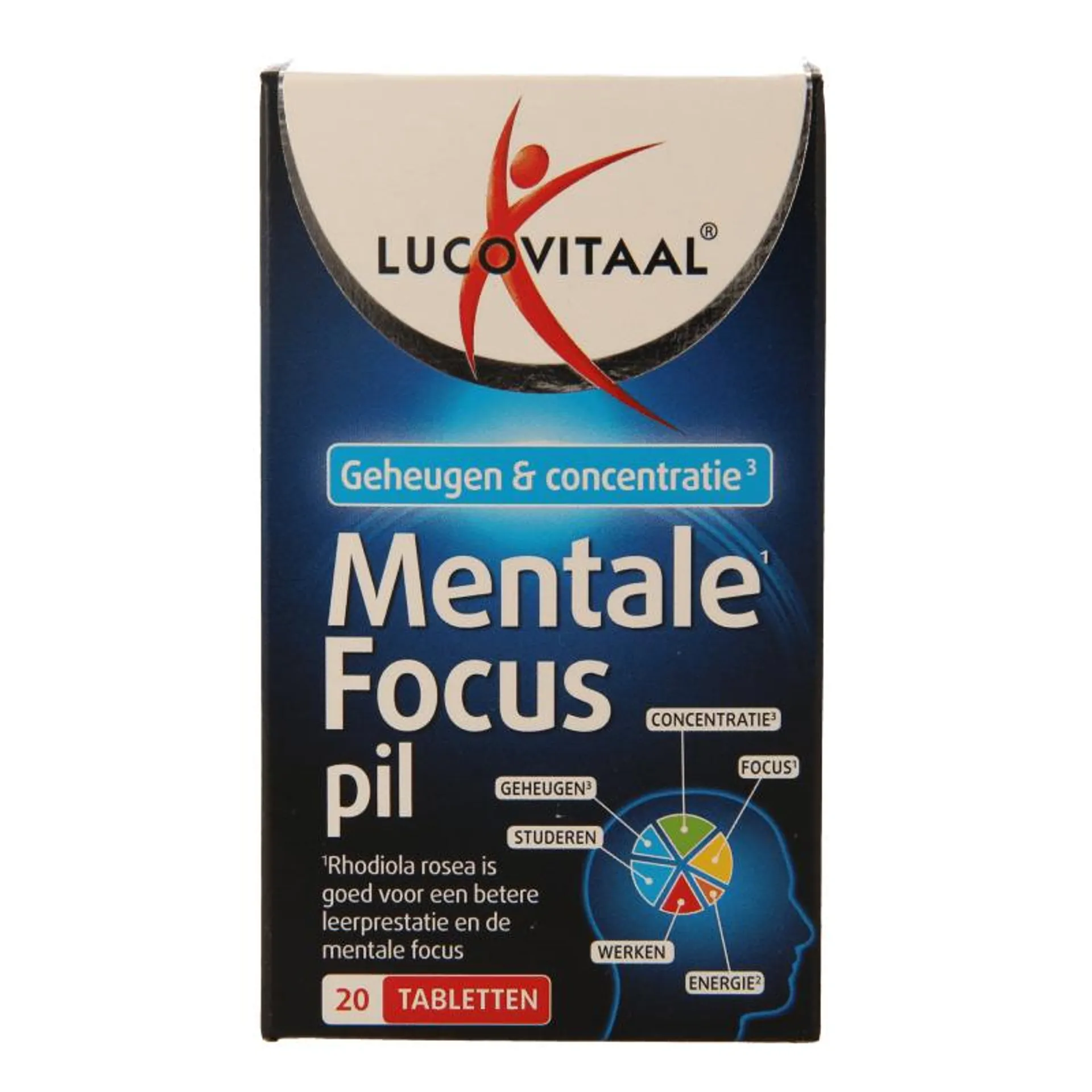 Lucovitaal Mentale focus pil 20 tabletten