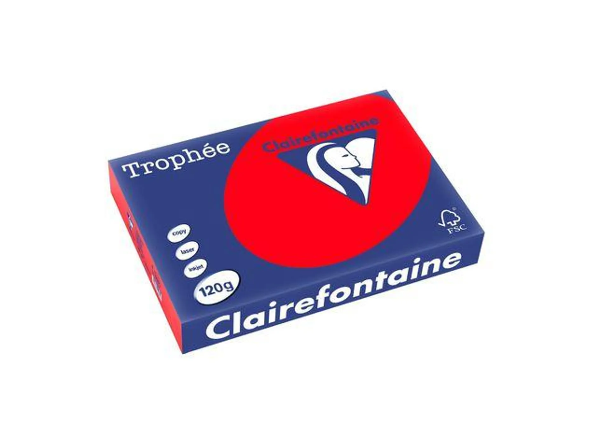 Clairefontaine Trophée Gekleurd Papier A4 120 g/m² Rood