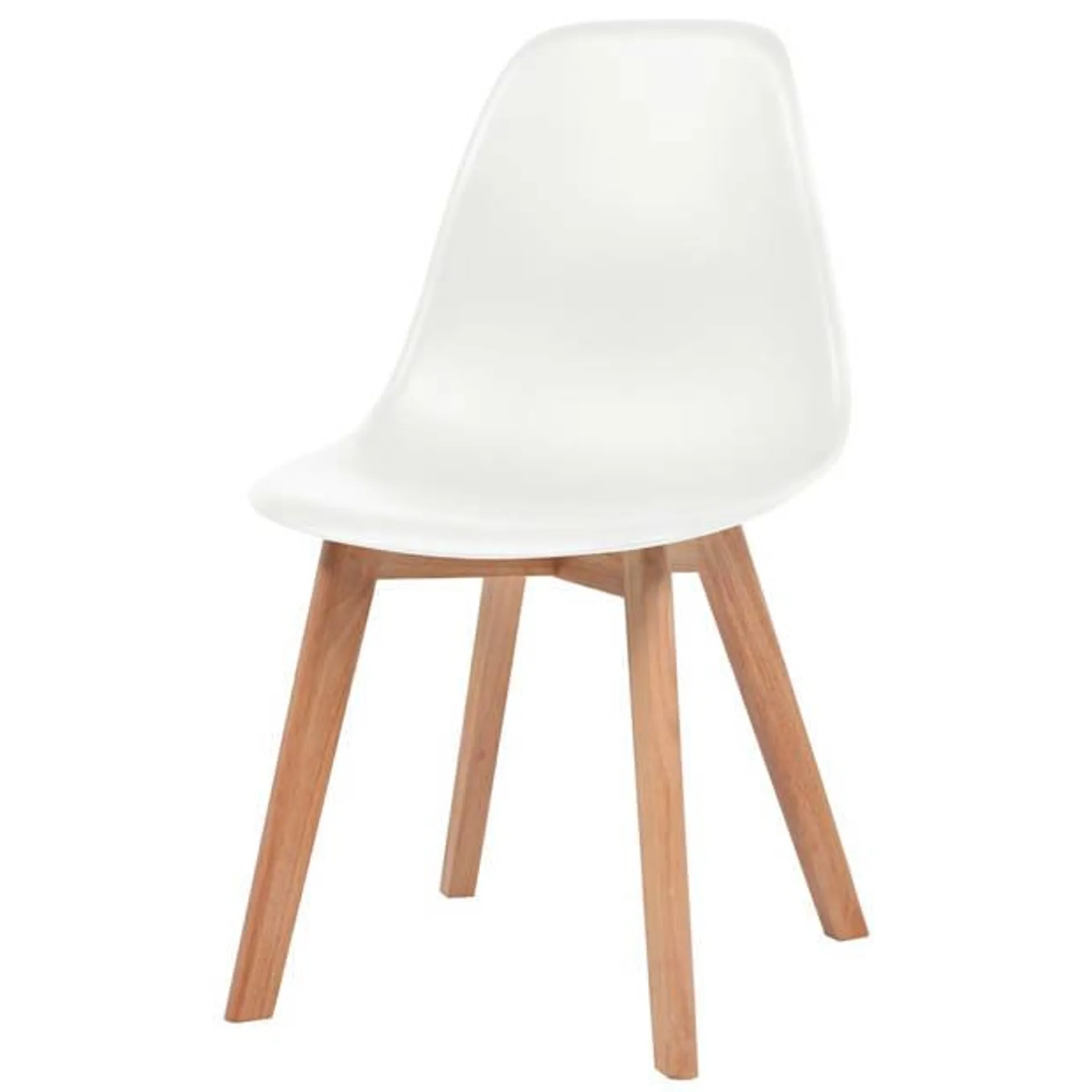 The Living Store Eetkamerstoelen - Eetkamerstoelen - 46.5 x 47.5 x 83 cm - Wit