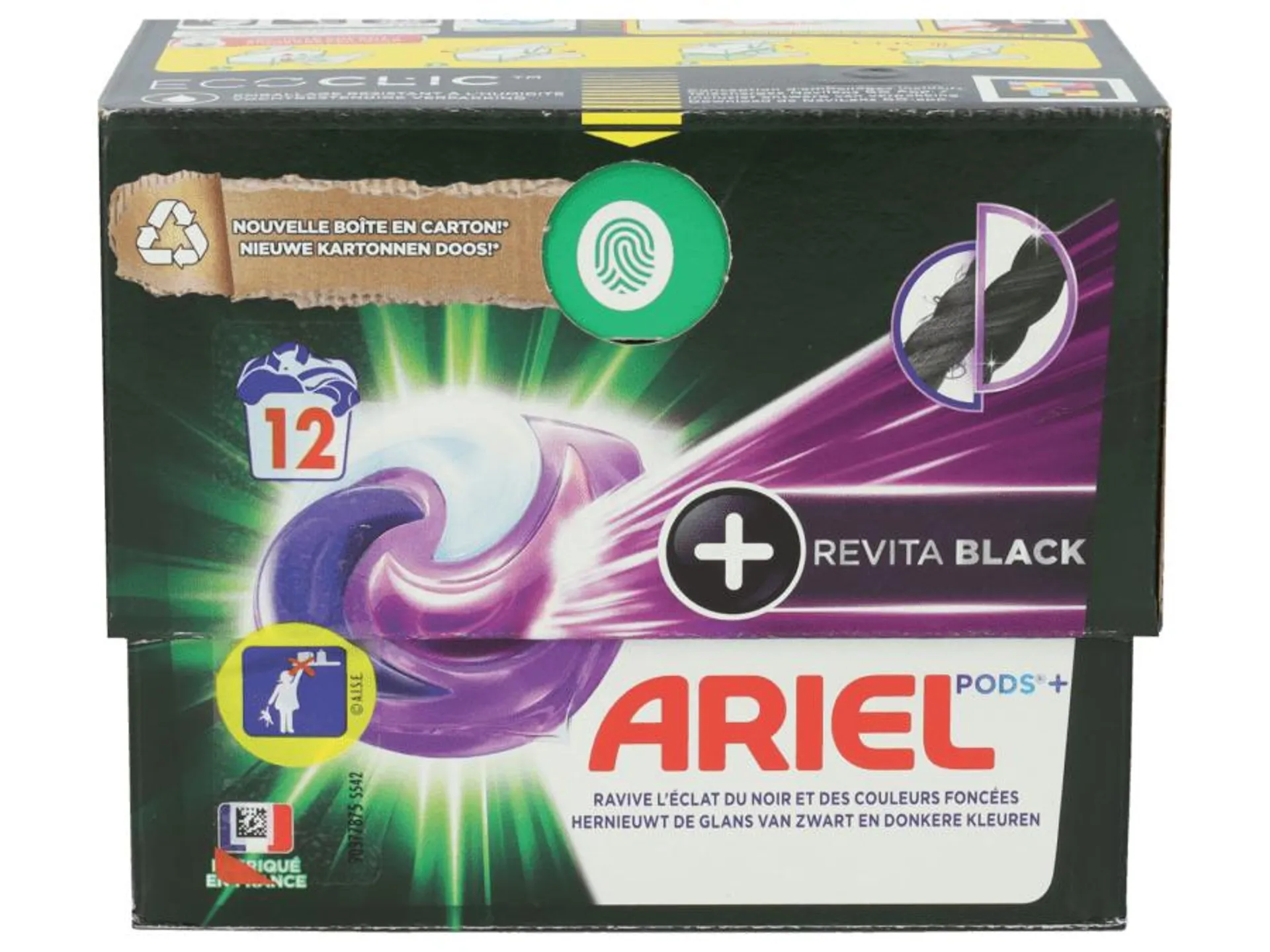 Ariel & Revita black wasmiddel pods 12 stuks