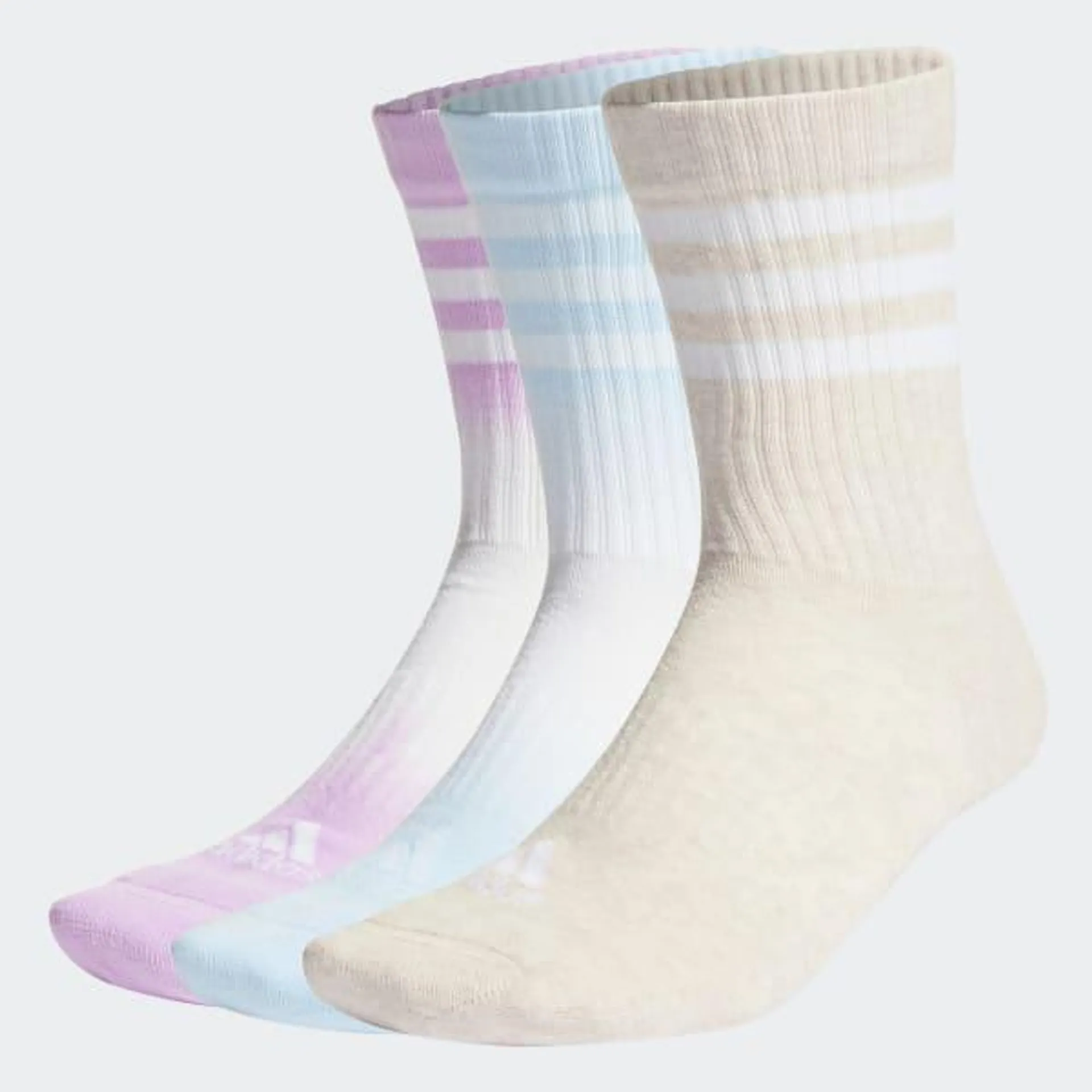Dip-Dyed 3-Stripes Gevoerde Sokken 3 Paar