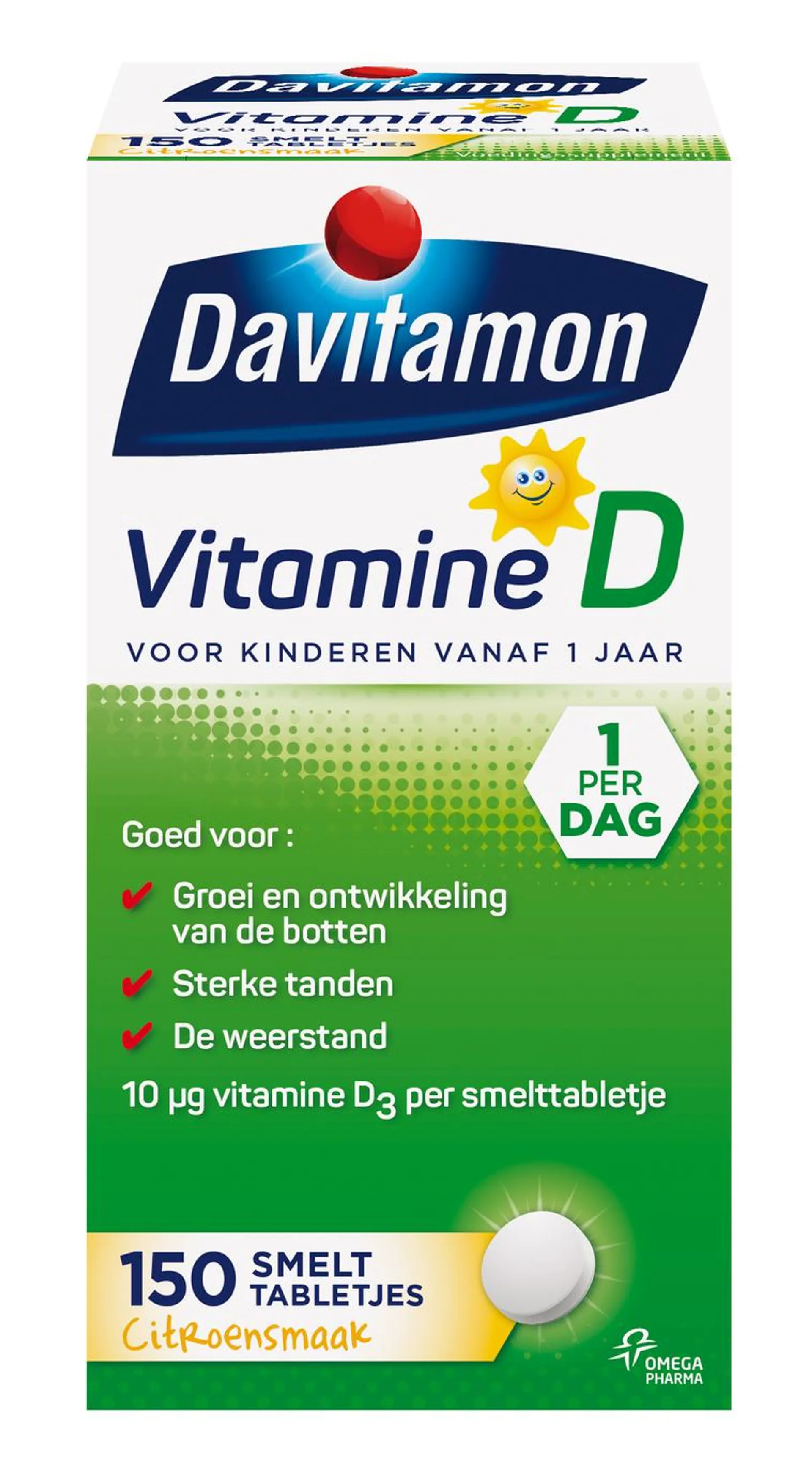 Davitamon Vitamine D kind smelttablet 150 tabletten