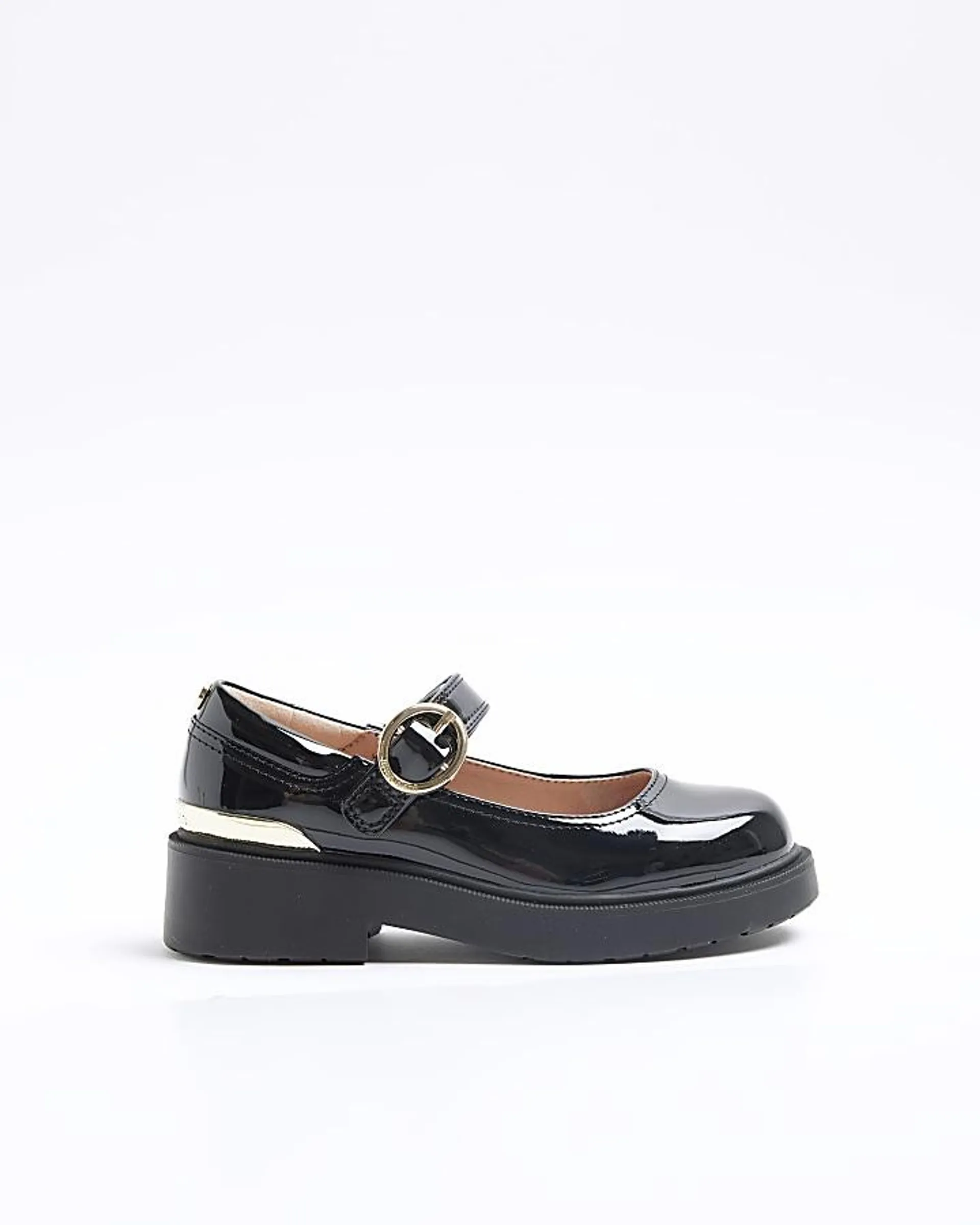 Girls black patent mary jane shoes