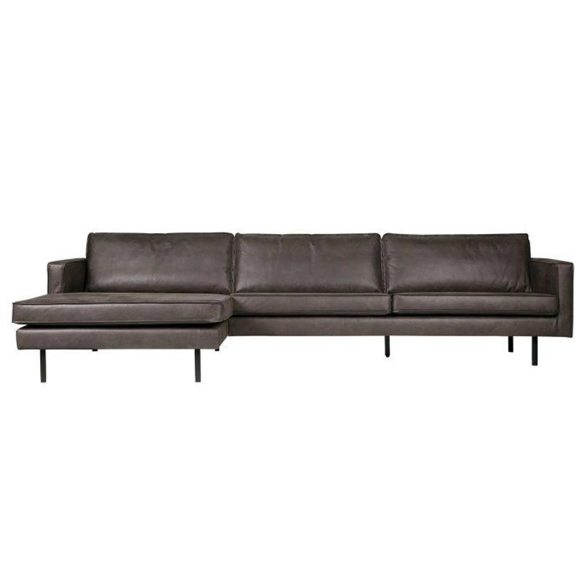 Bank Rodeo Chaise Longue Links Zwart