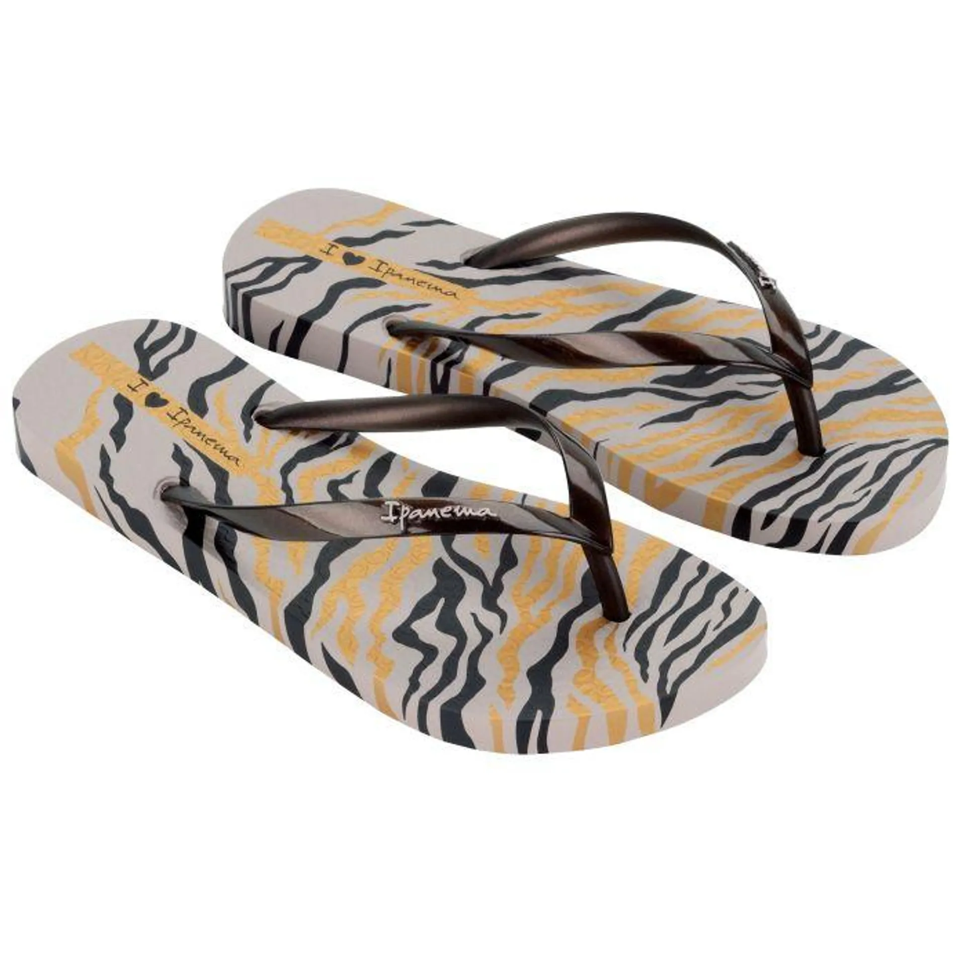 Animal Print slippers dames grey bronze