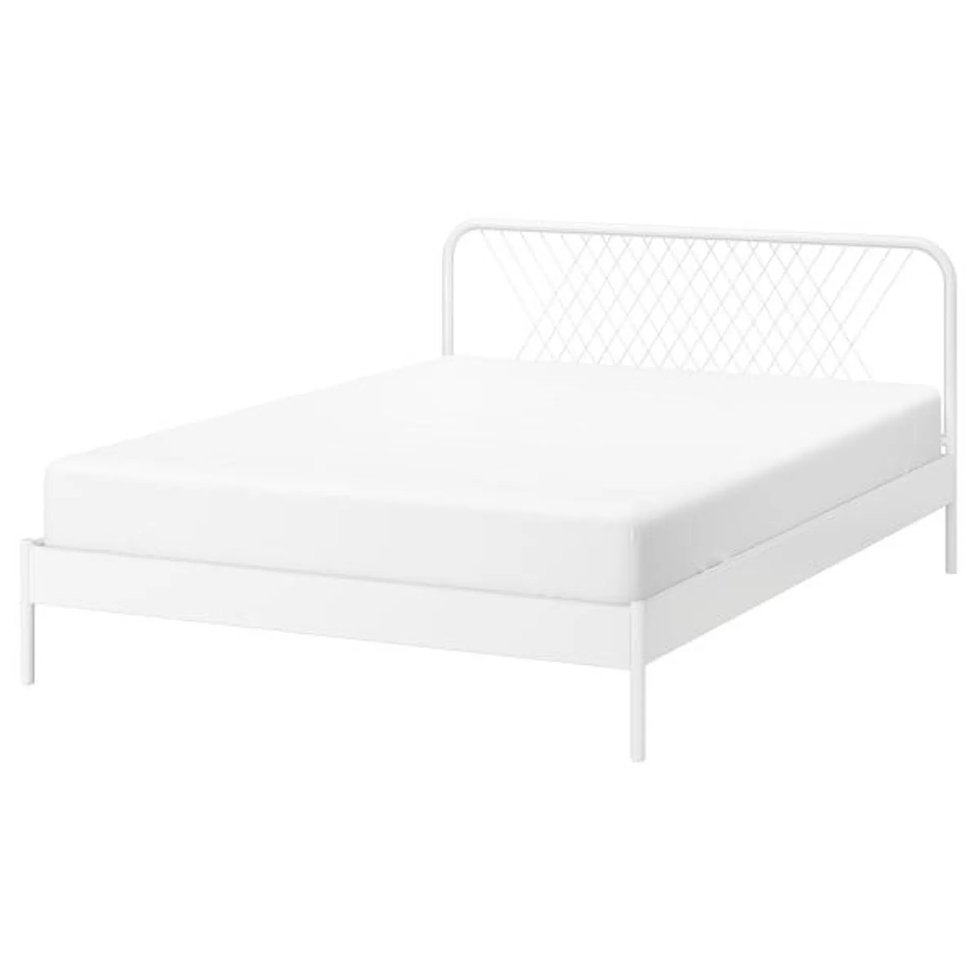 Bed frame, white/Luröy,