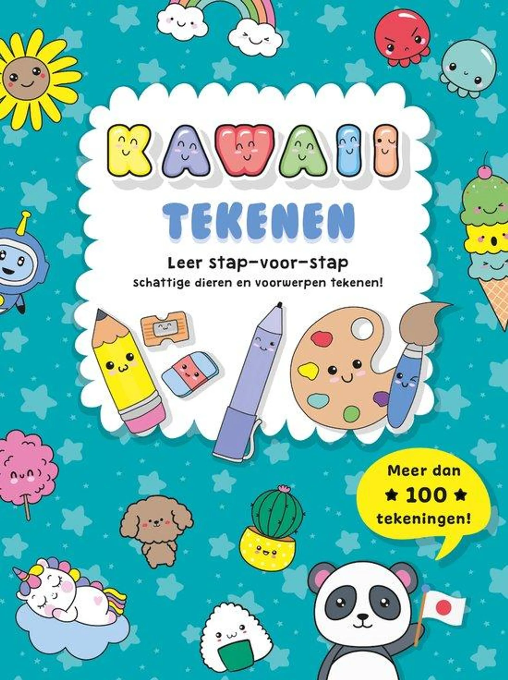 Kawaii tekenen Leer stap-voor-stap schattige dieren en voorwerpen tekenen!