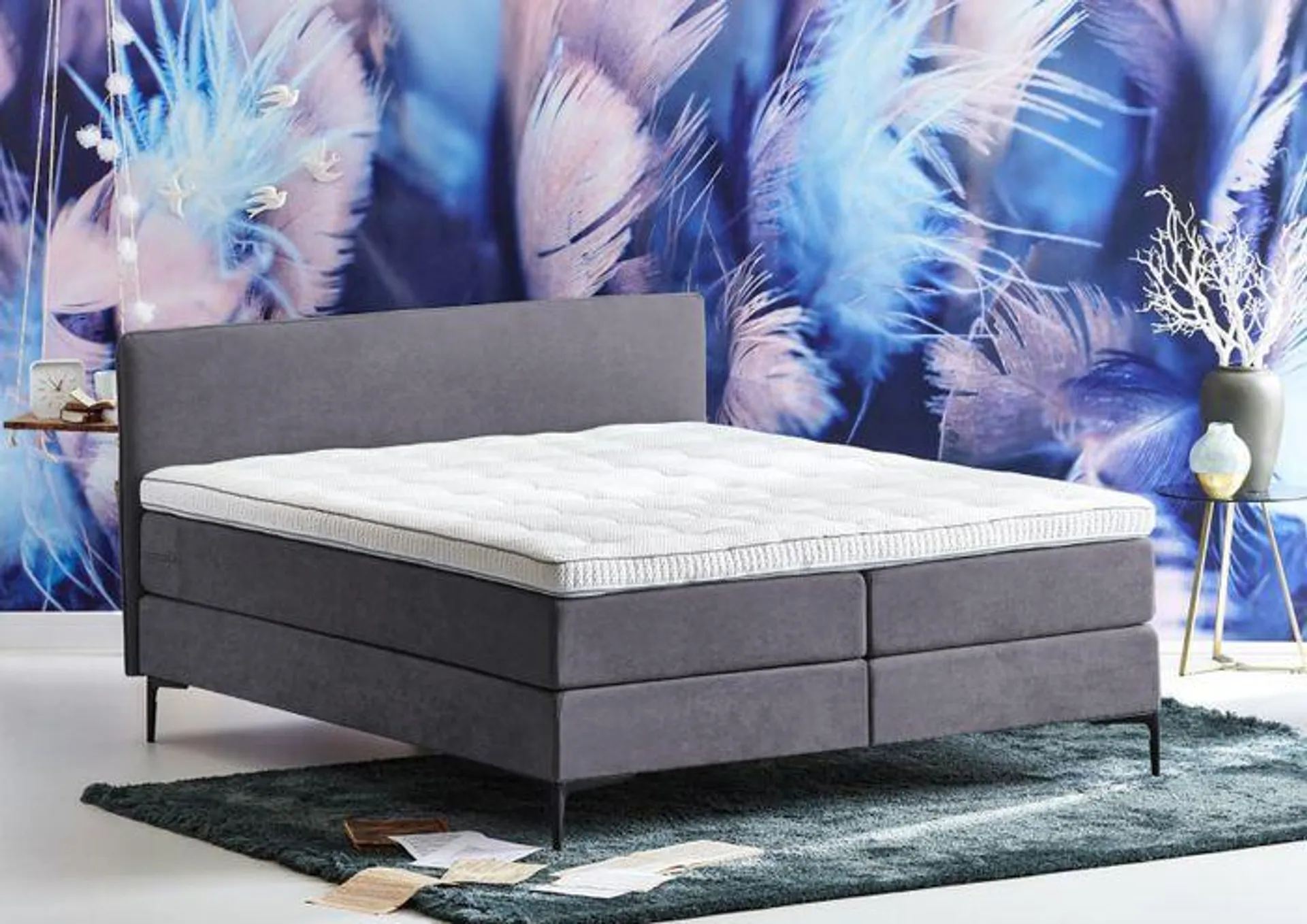 Cinderella Boxspring Pure Wave Compleet - Grijs