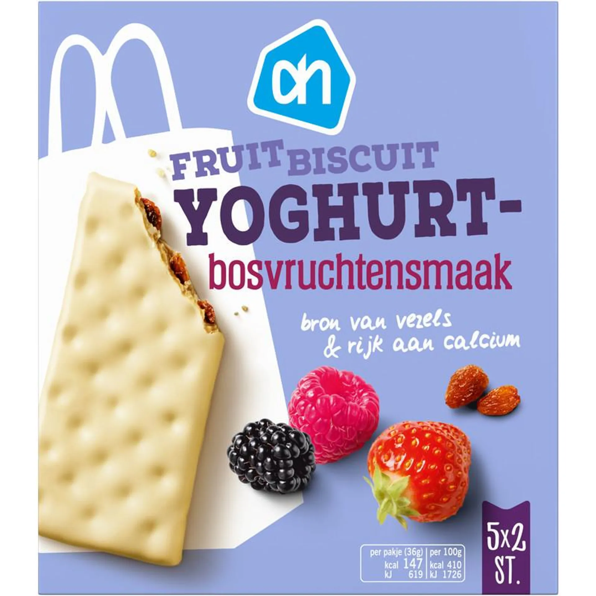 AH Fruitbiscuit yoghurt bosvruchtensmaak