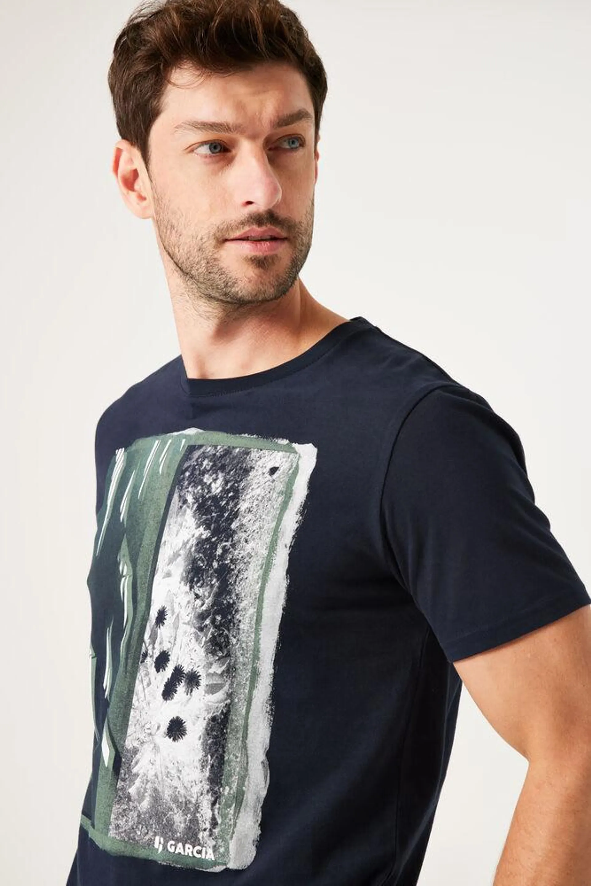 garcia t-shirt donkerblauw