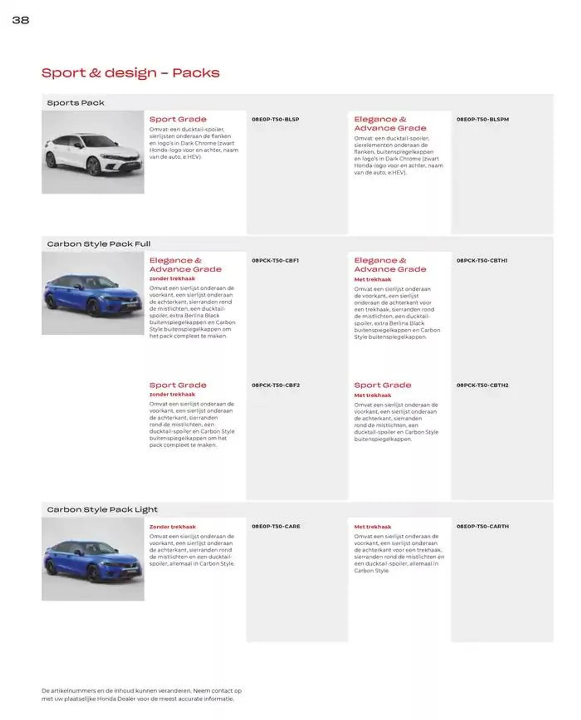 Civic Accessories van 19 november tot 30 juni 2025 - Folder pagina 38