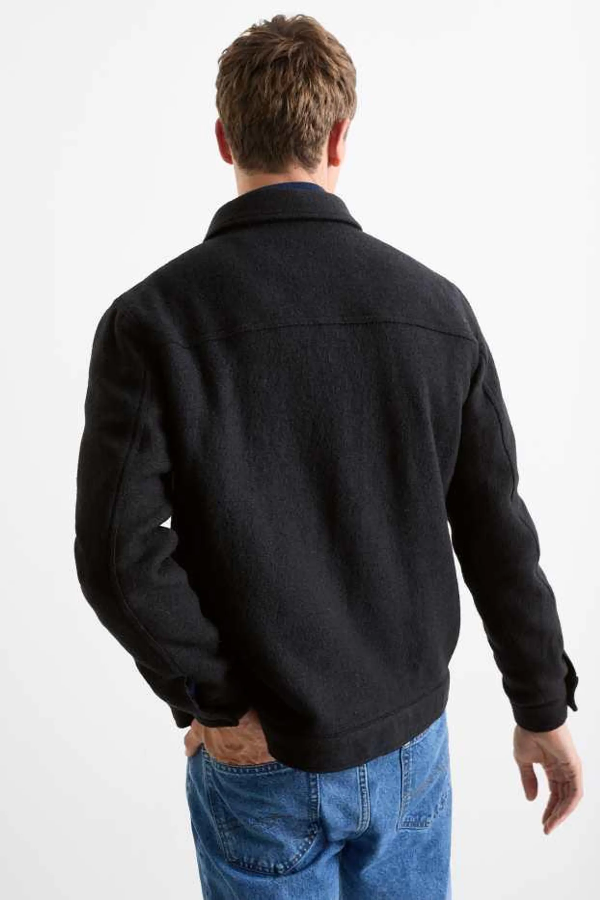 Shirt jacket - wool blend