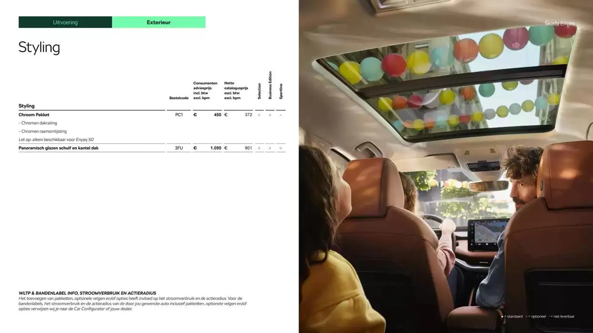 Škoda Enyaq prijslijst per 1 oktober 2024 van 11 december tot 11 december 2025 - Folder pagina 11