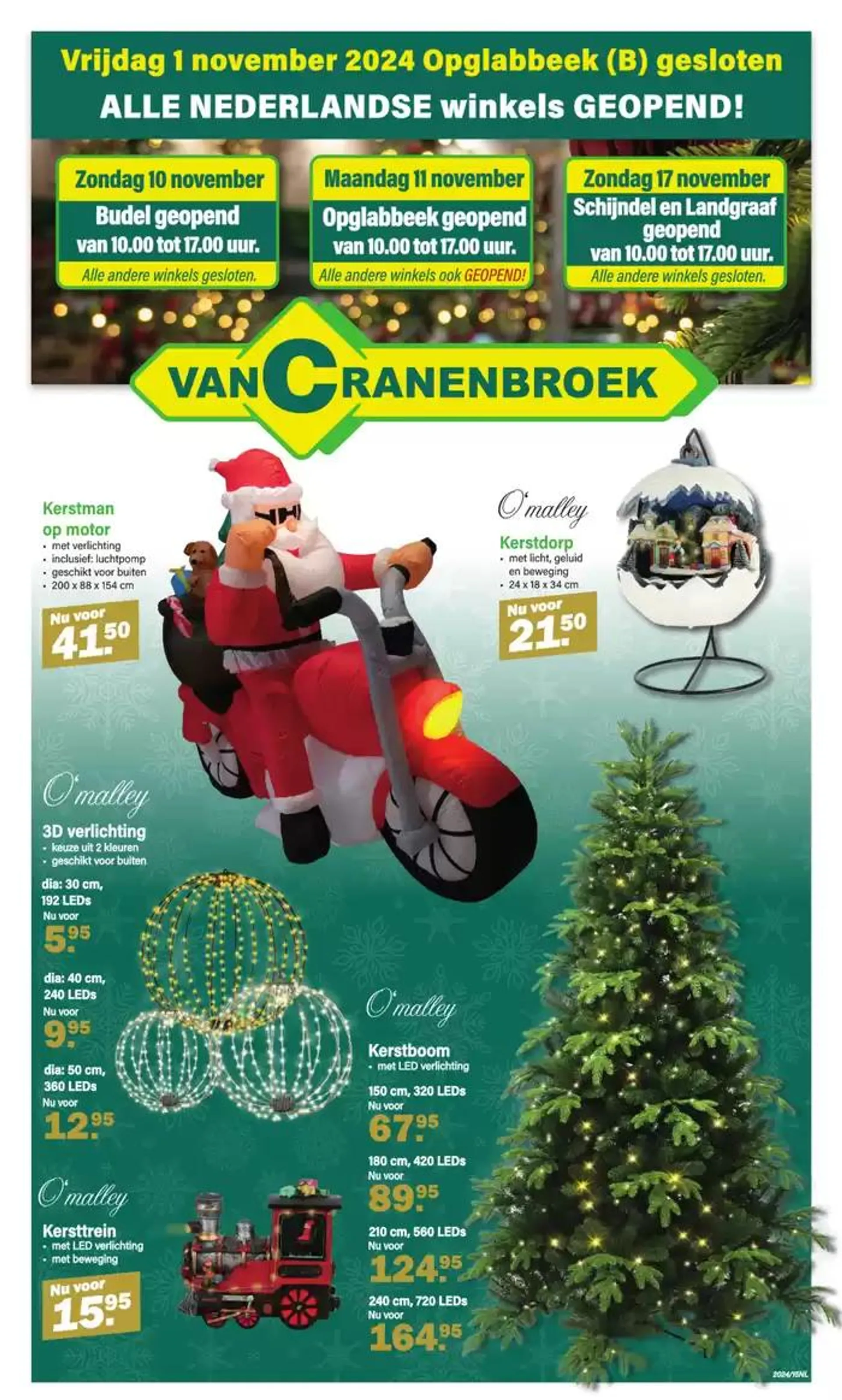 Van Cranenbroek folder van 28 oktober tot 17 november 2024 - Folder pagina 1