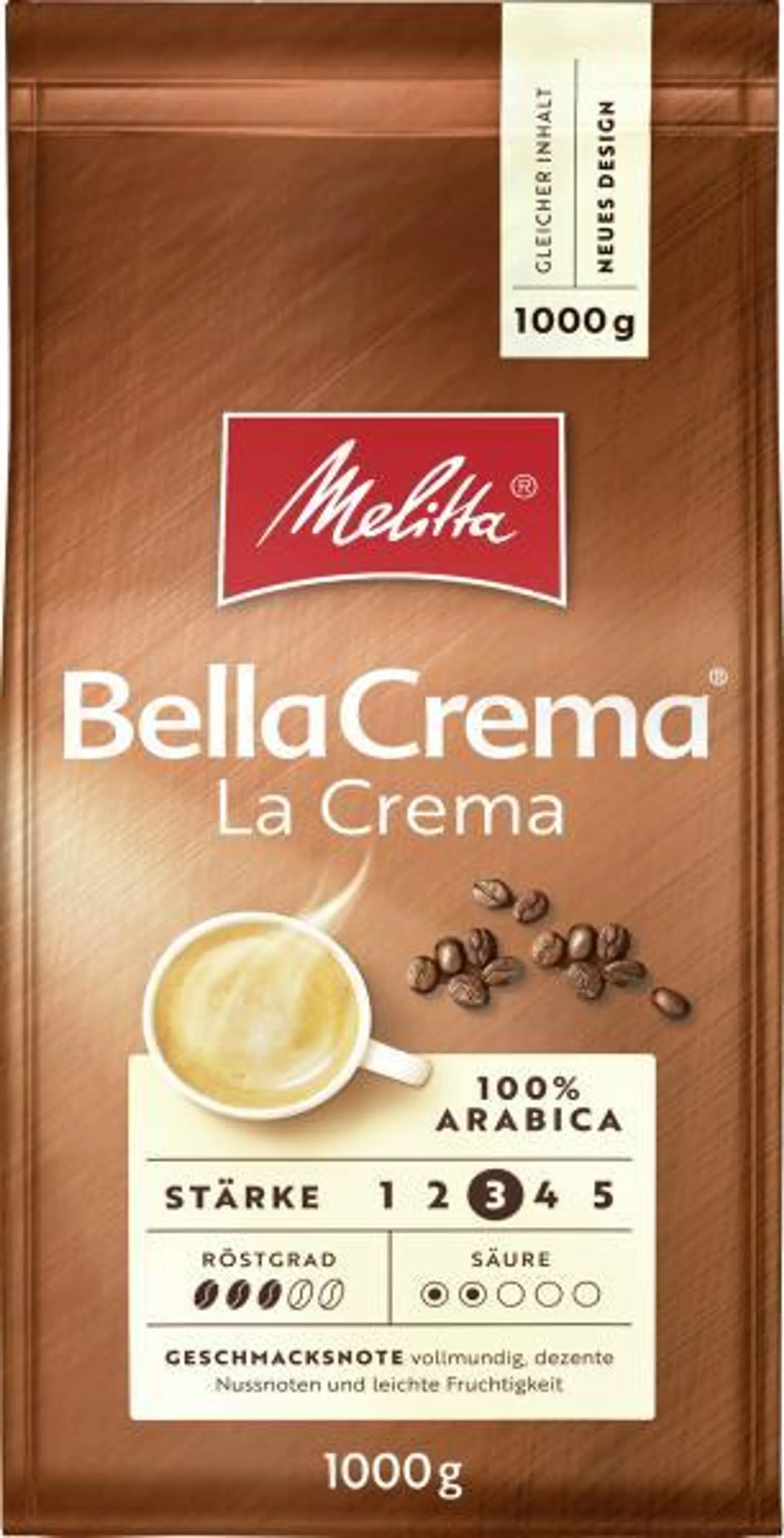 Melitta Bella Crema La Crema Ganze Bohne