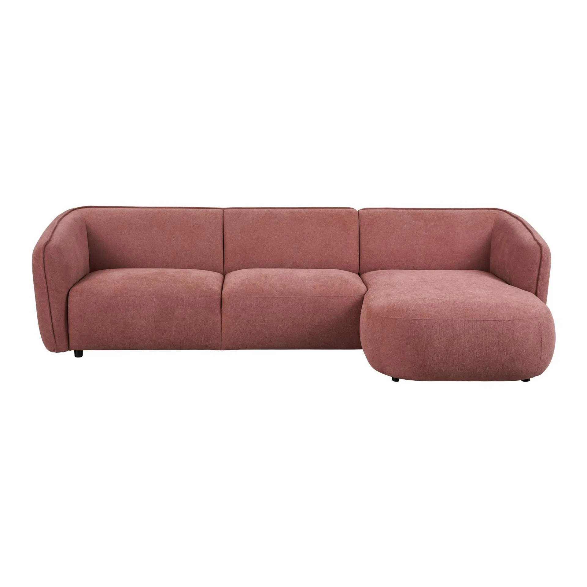 by fonQ Soft Chaise Longue Rechts - Oud Roze