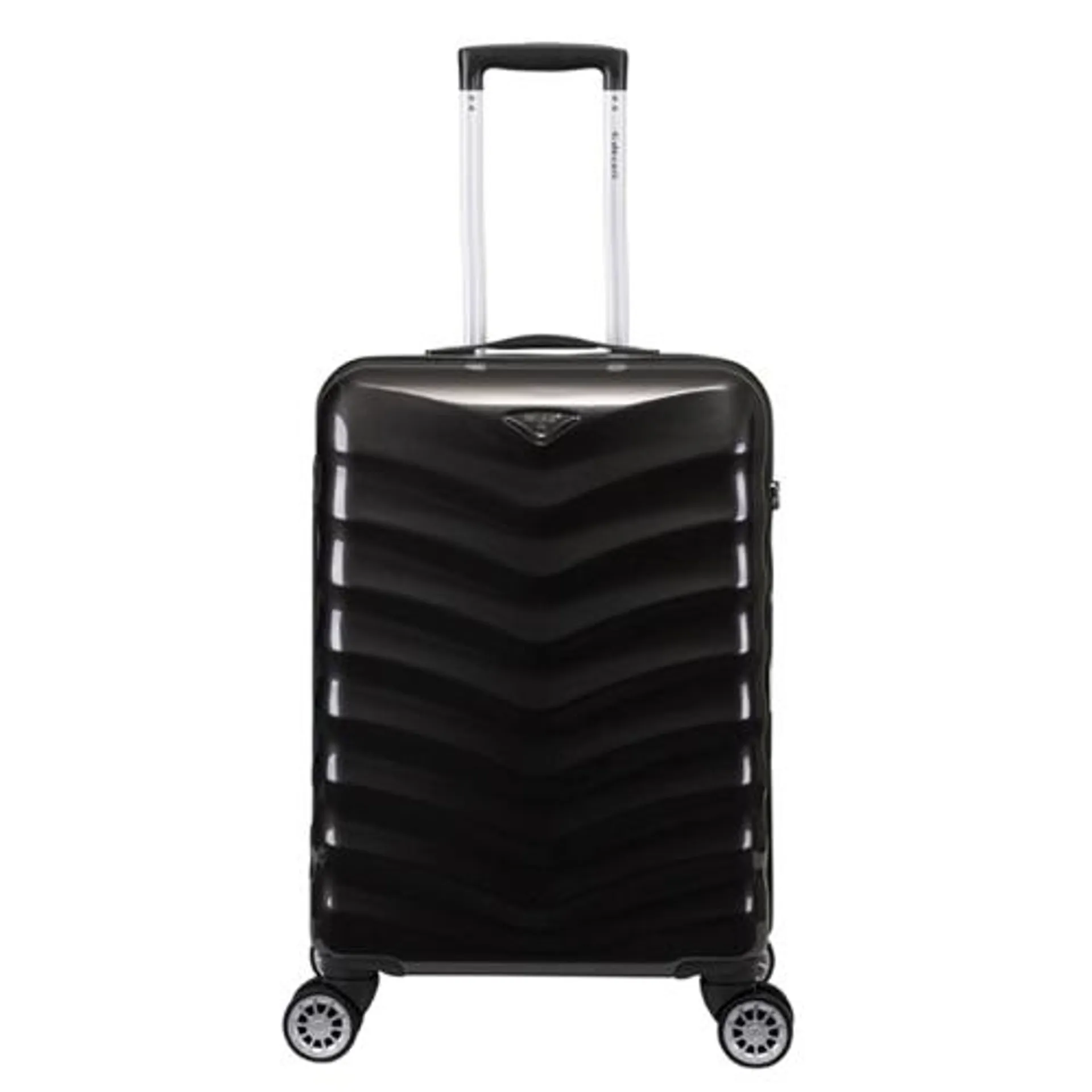 Harde Handbagage Koffer / Trolley / Reiskoffer 55x35x20 cm Exclusivo-One Zwart