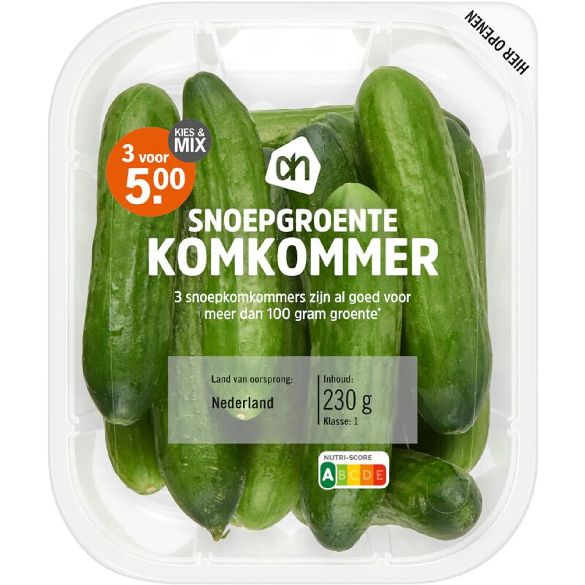 AH Snoepgroente komkommer