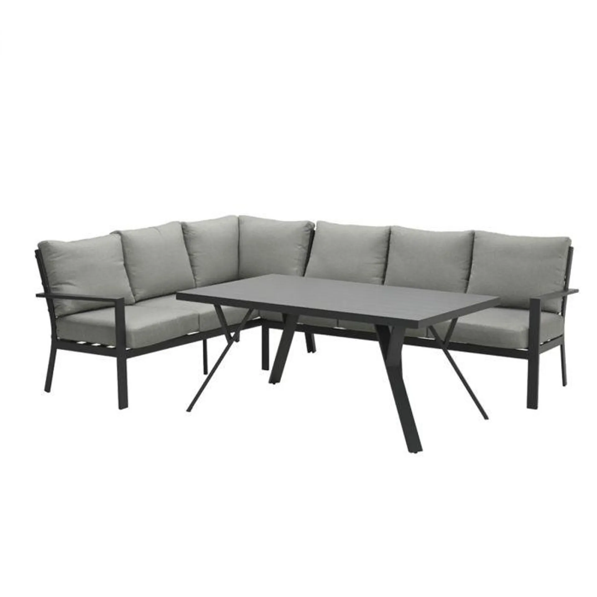 Senja lounge dining set 3-delig links - donker grijs