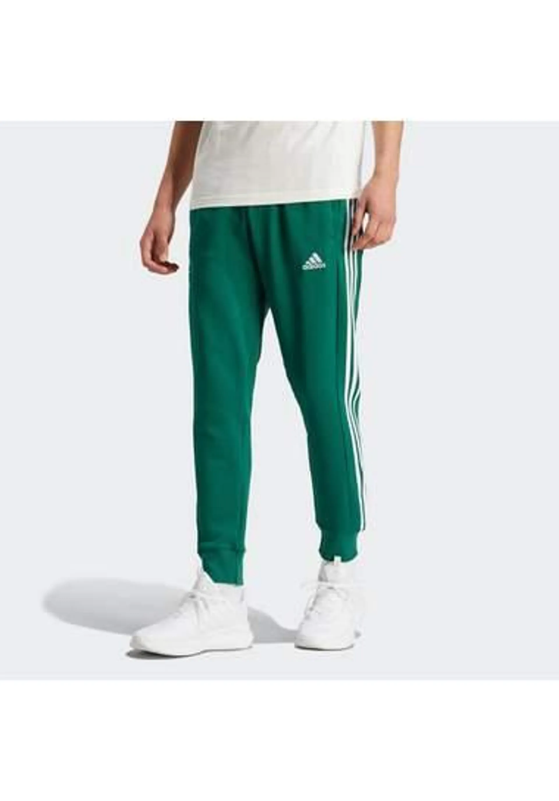 adidas Sportswear Sportbroek Essentials French Terry tapered boord 3-strepen broek (1-delig)