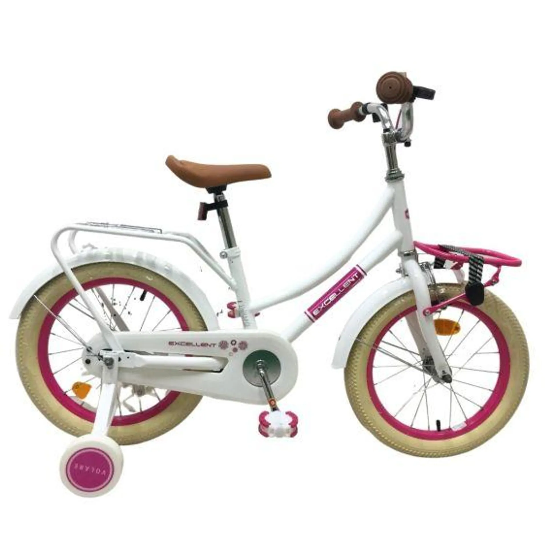 Volare Kinderfiets Excellent 16 inch Wit met voordrager