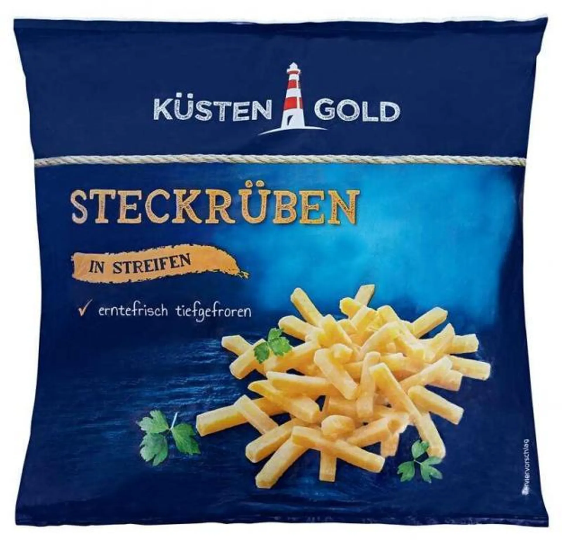 Küstengold Steckrüben in Streifen 1 kg