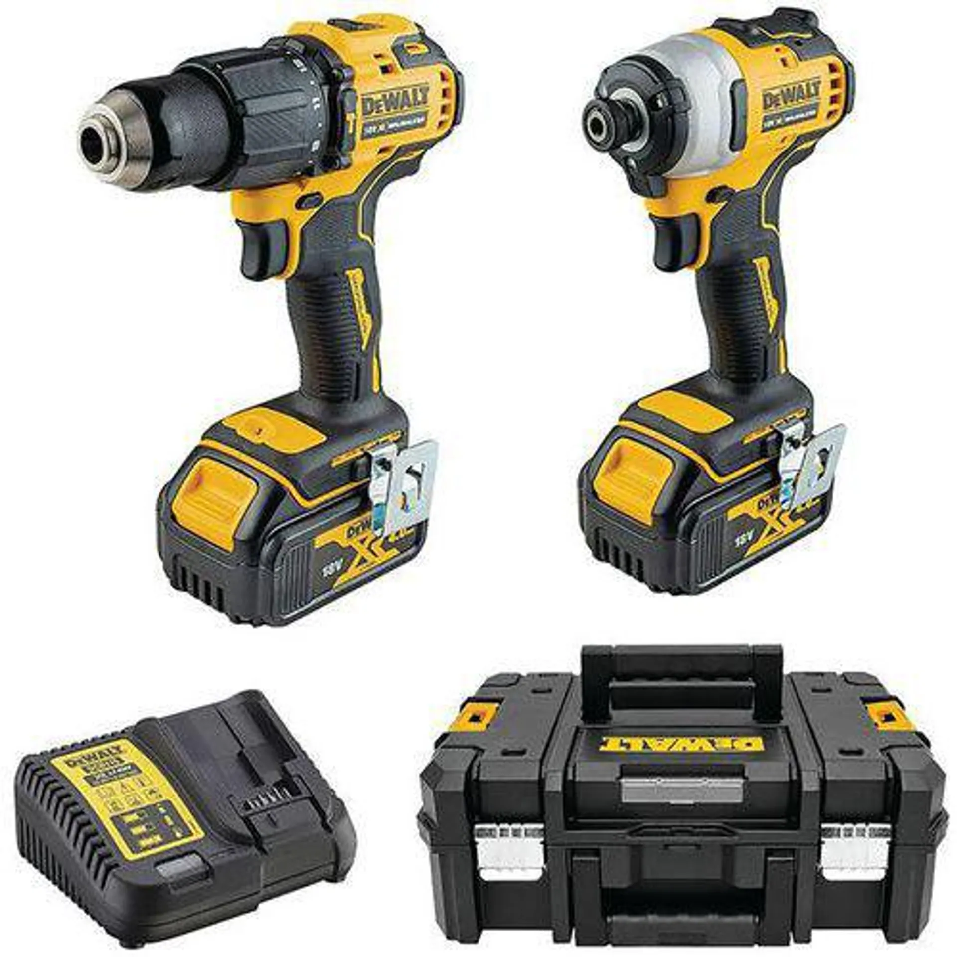 Kit 2 gereedschappen XR 18 V 3 Ah Li - Schroef- en klopboormachine - Dewalt