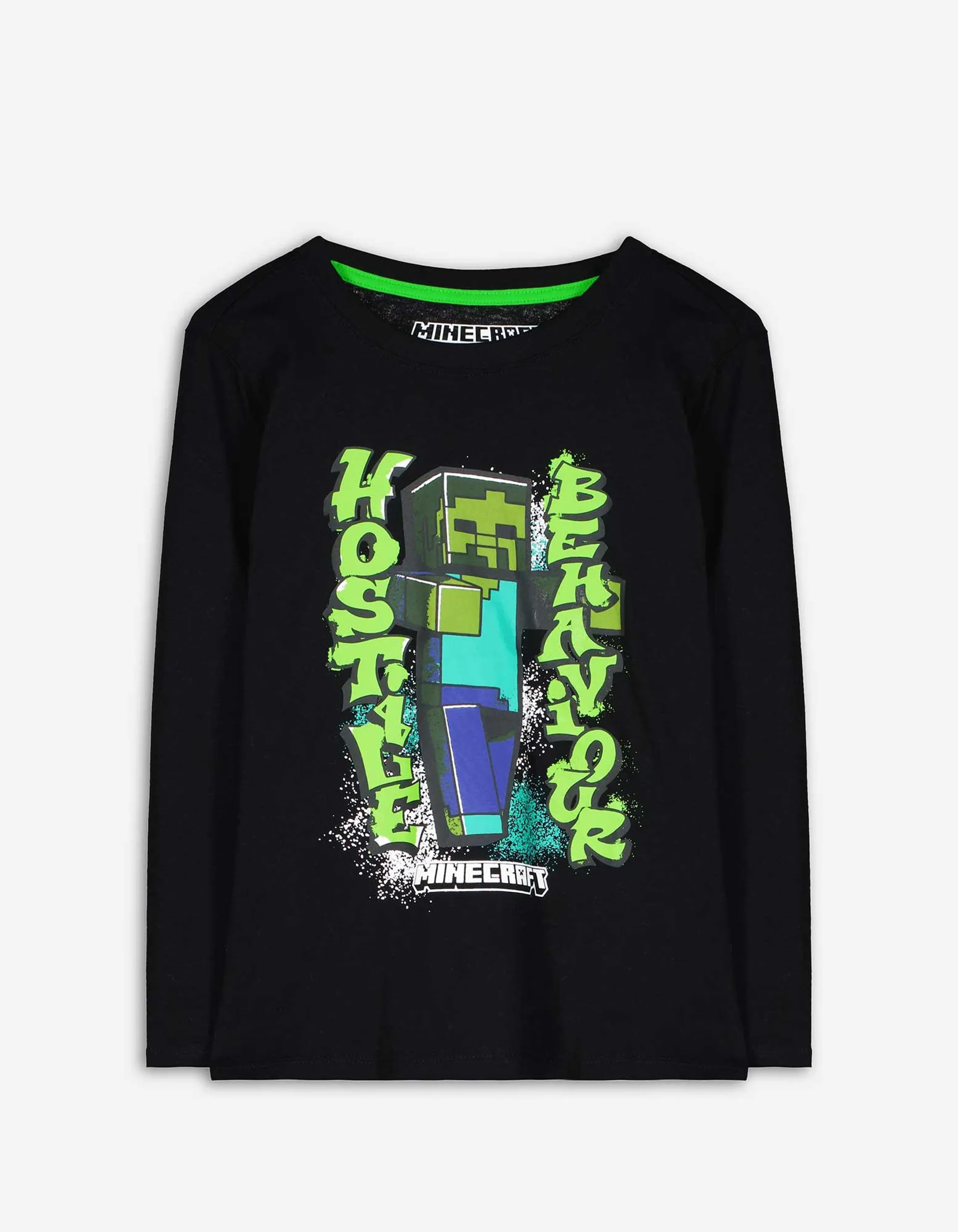 Longsleeve - Minecraft - zwart