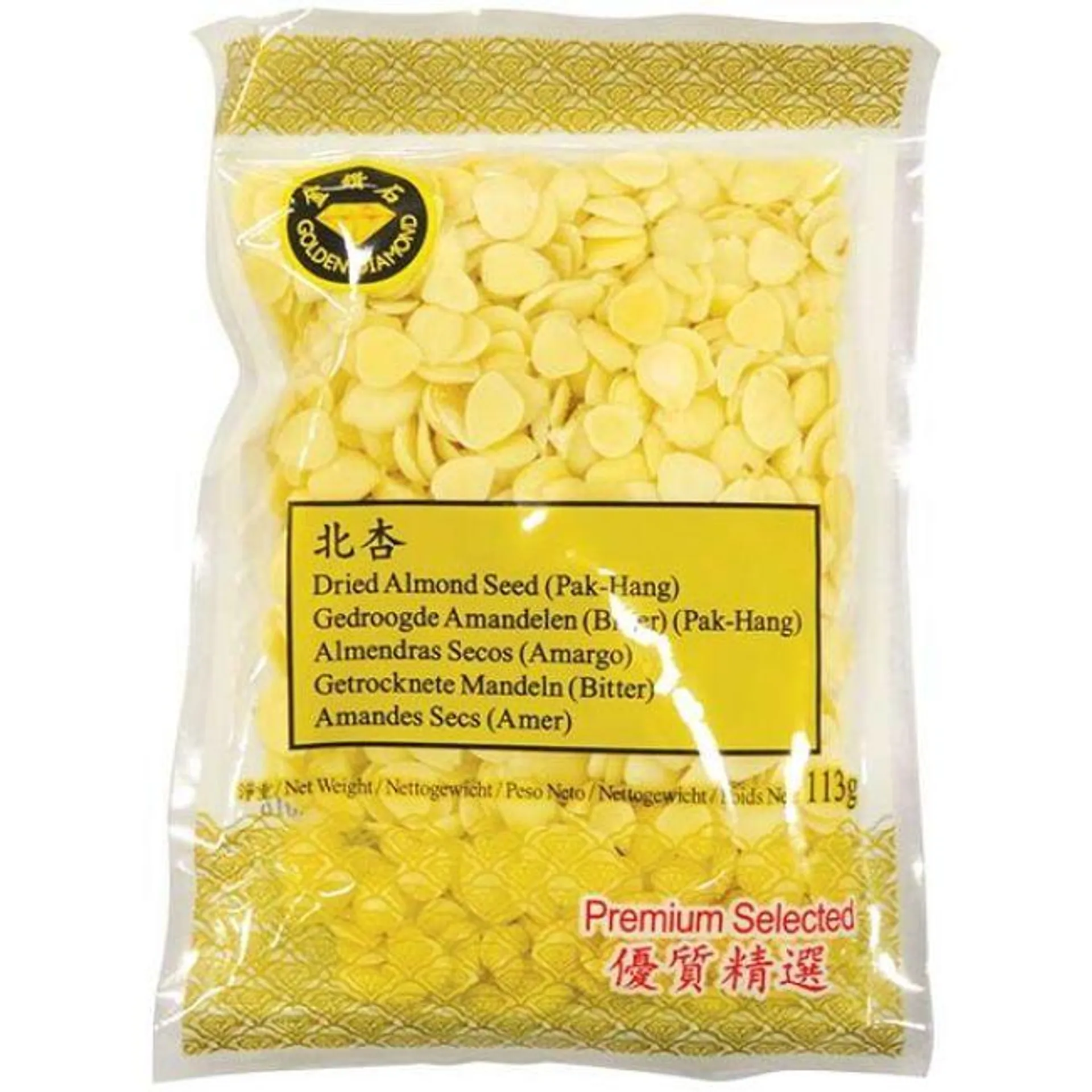 Golden Diamond Gedroogde Amandelen (Pak Hang) 113g