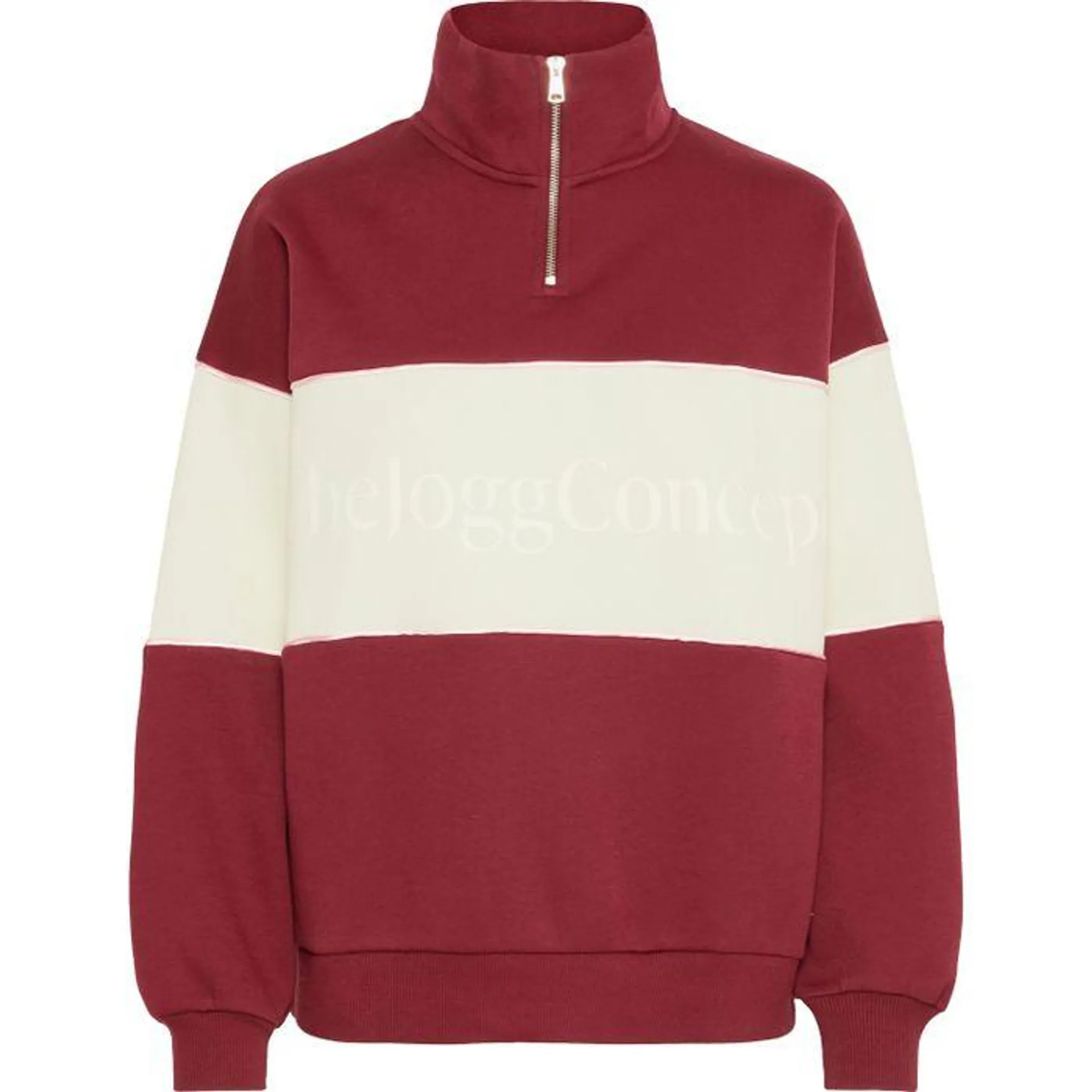 TheJoggConcept SAGE sweater dames windsor wine mix