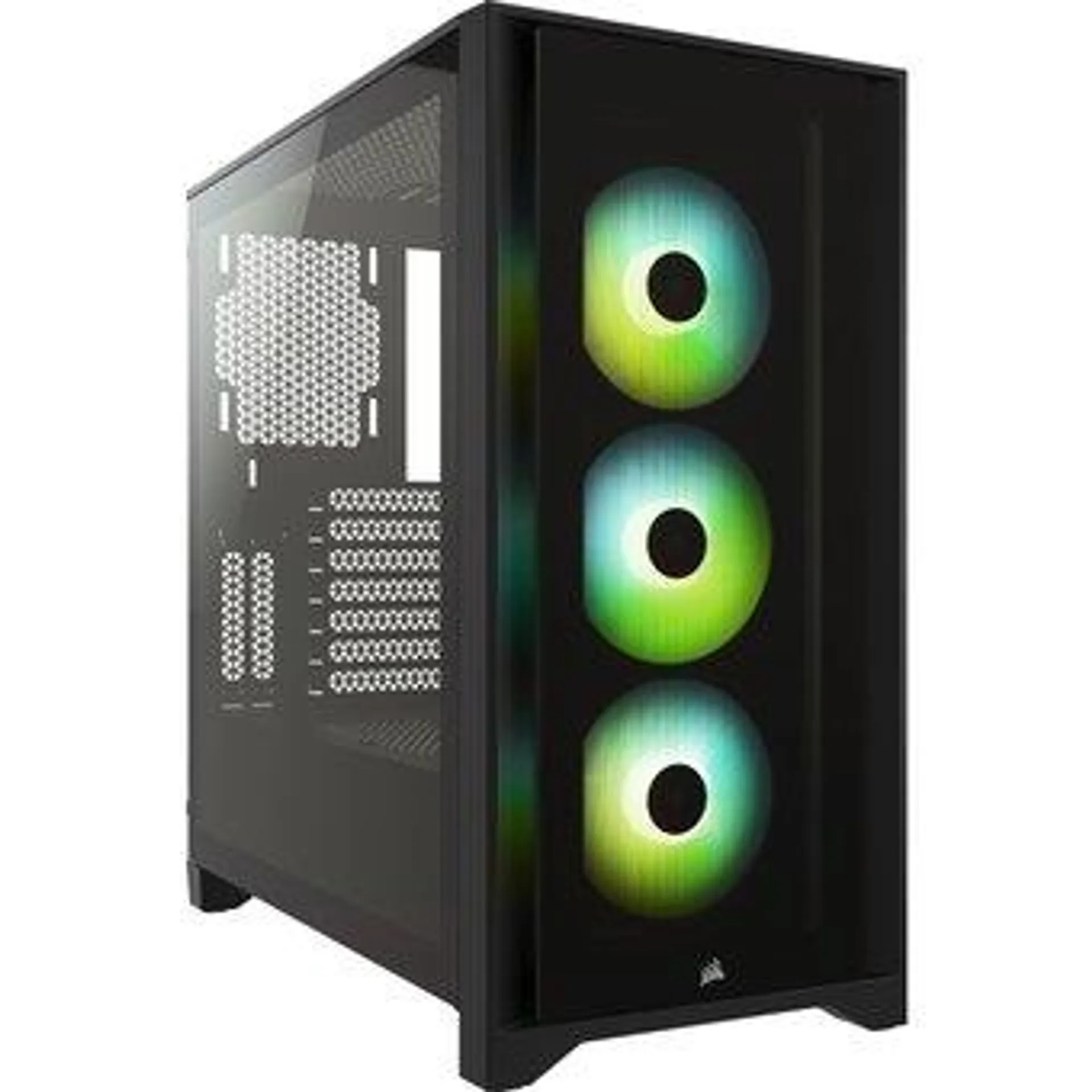 Corsair iCUE 4000X RGB, ATX, T.G. Zwart