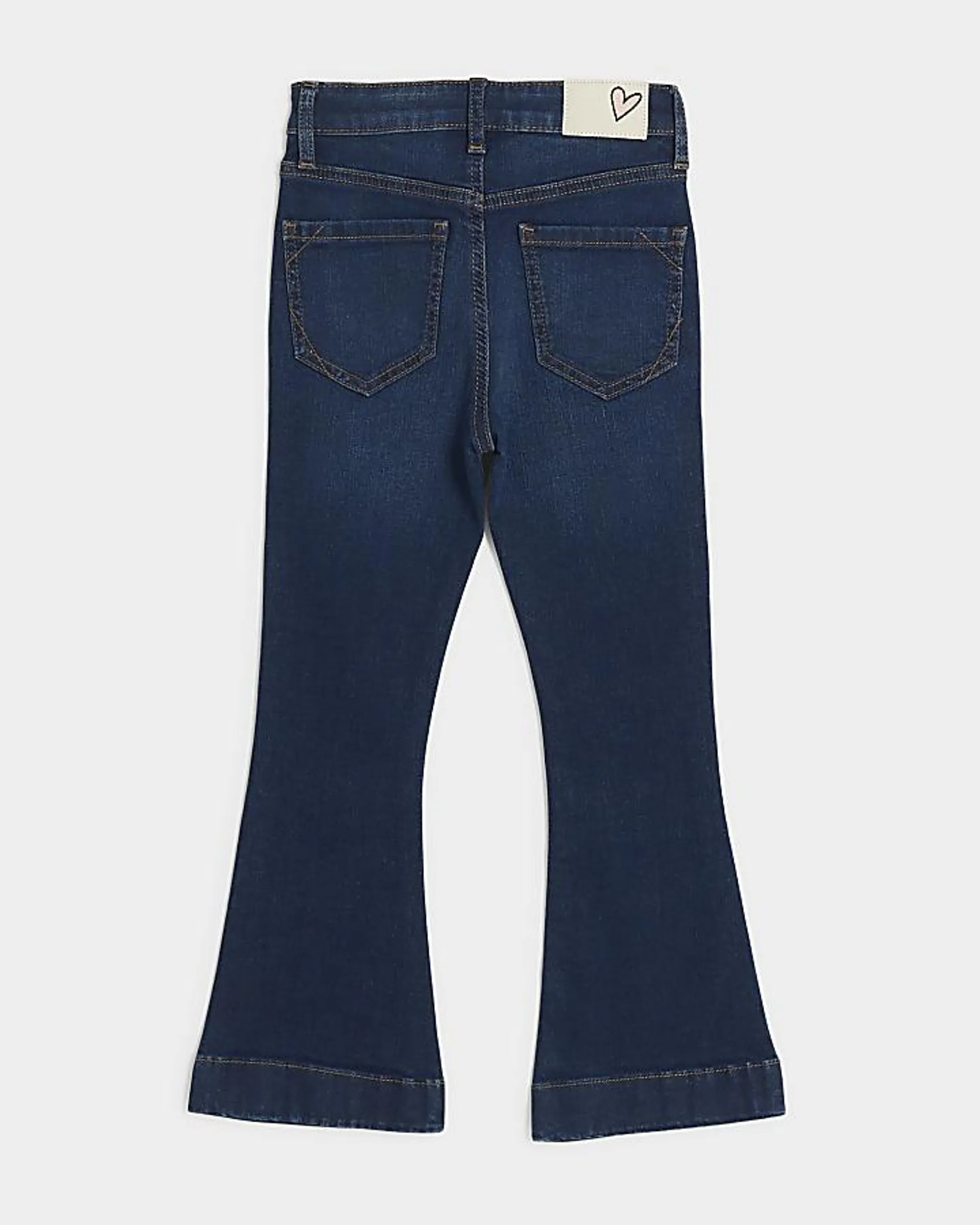 Girls blue flared jeans