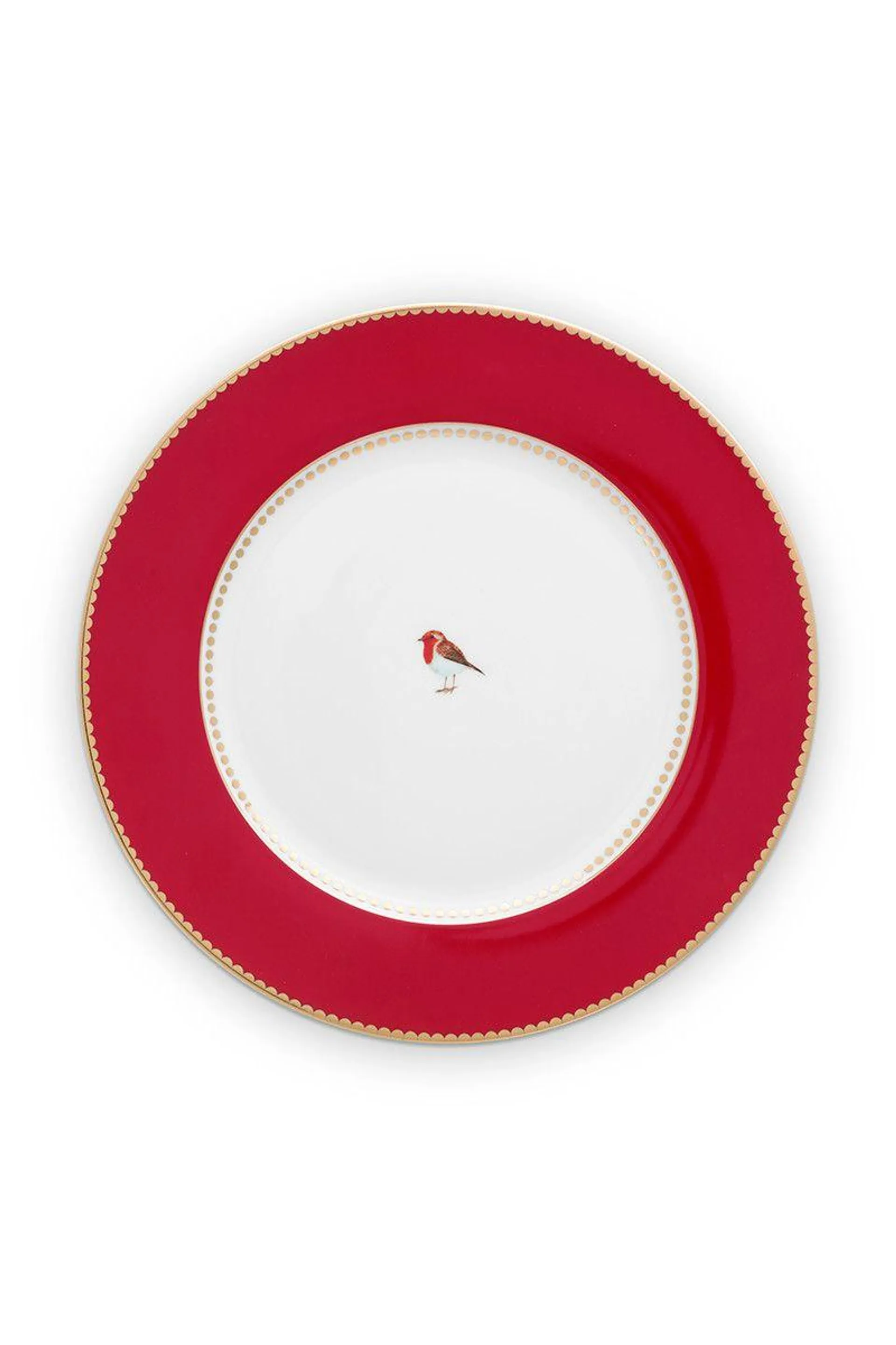 Love Birds Dinerbord Rood 26,5 cm