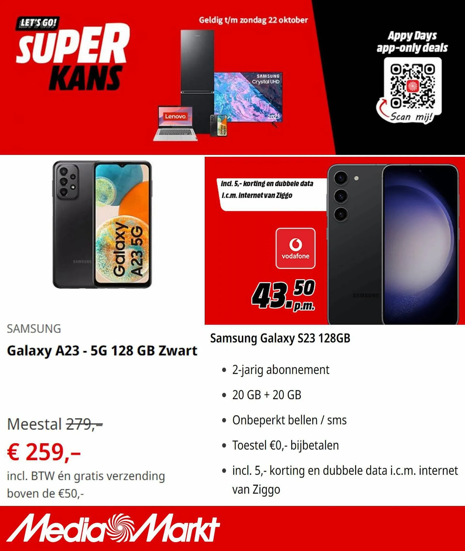 MediaMarkt folder van 16 oktober tot 22 oktober 2023 - Folder pagina 1