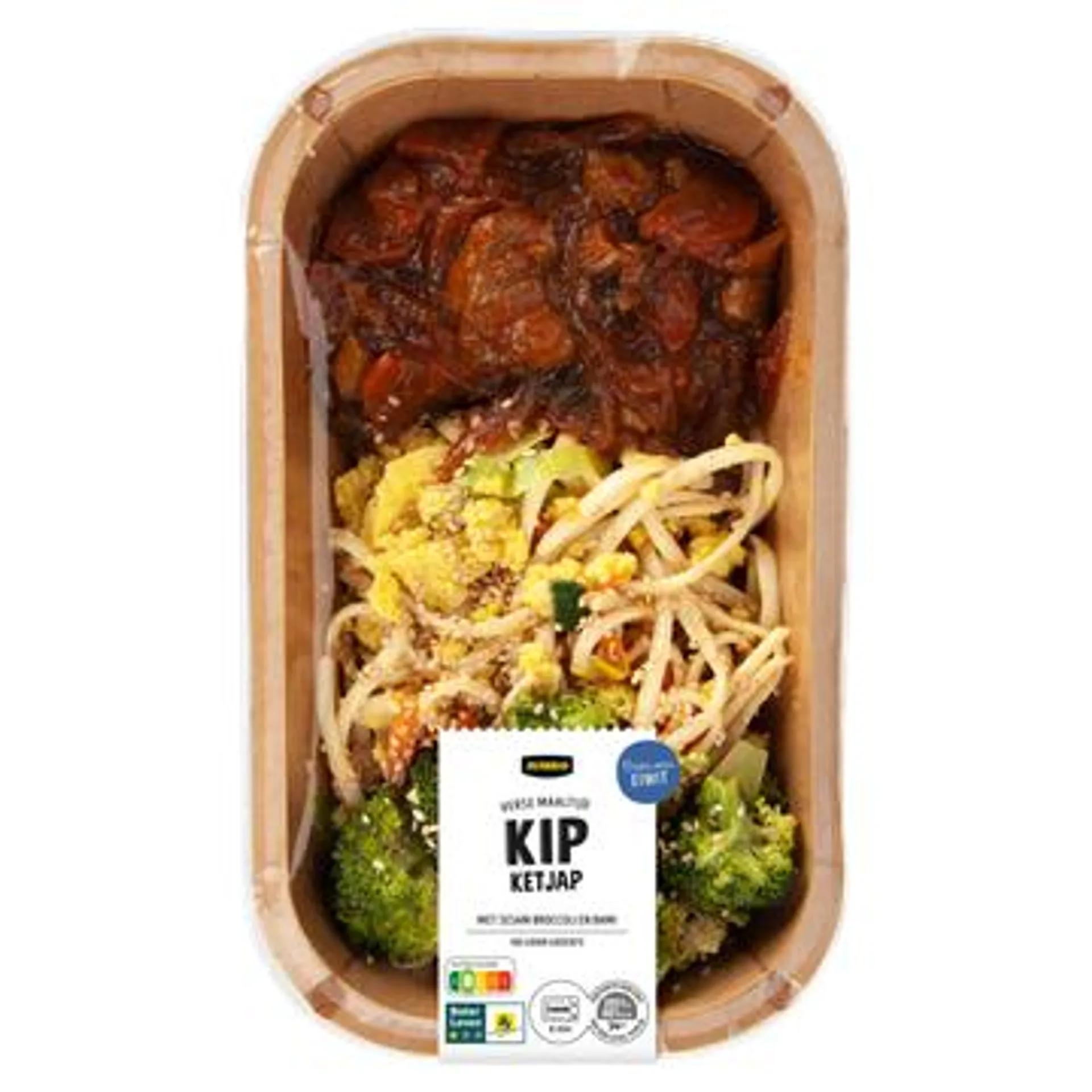 Jumbo Verse Maaltijd Kip Ketjap met Sesam Broccoli En Bami 450g