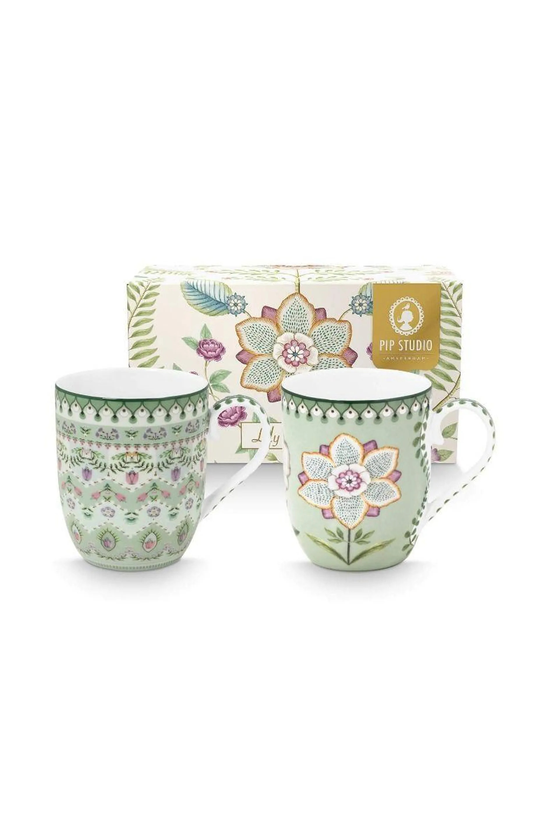 Set/2 Mokken Klein Lily&Lotus Licht Groen