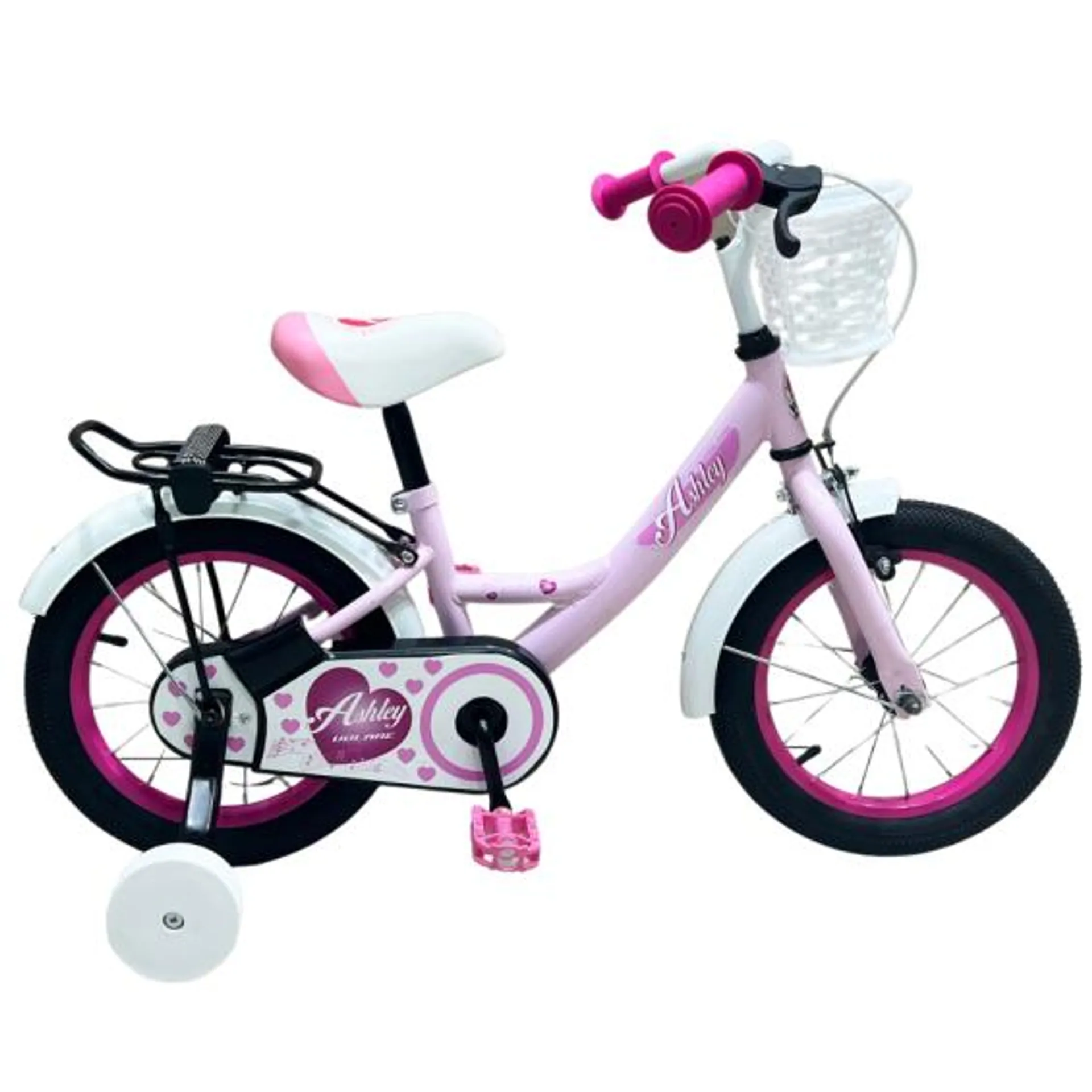 Volare Kinderfiets Ashley 12 inch Roze wit