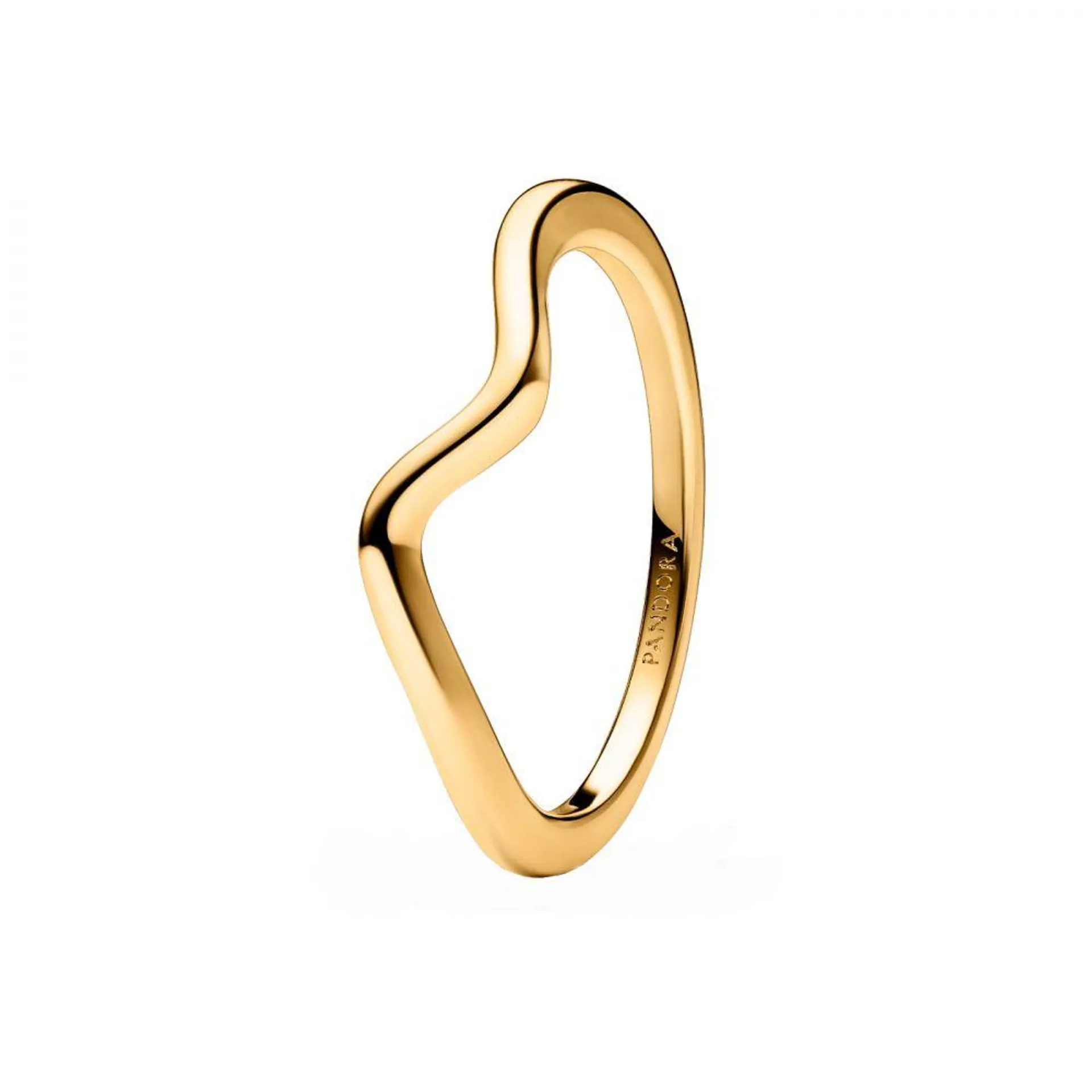 Timeless Wave Ring Met 14 Karaat Gouden Plating 163095C00