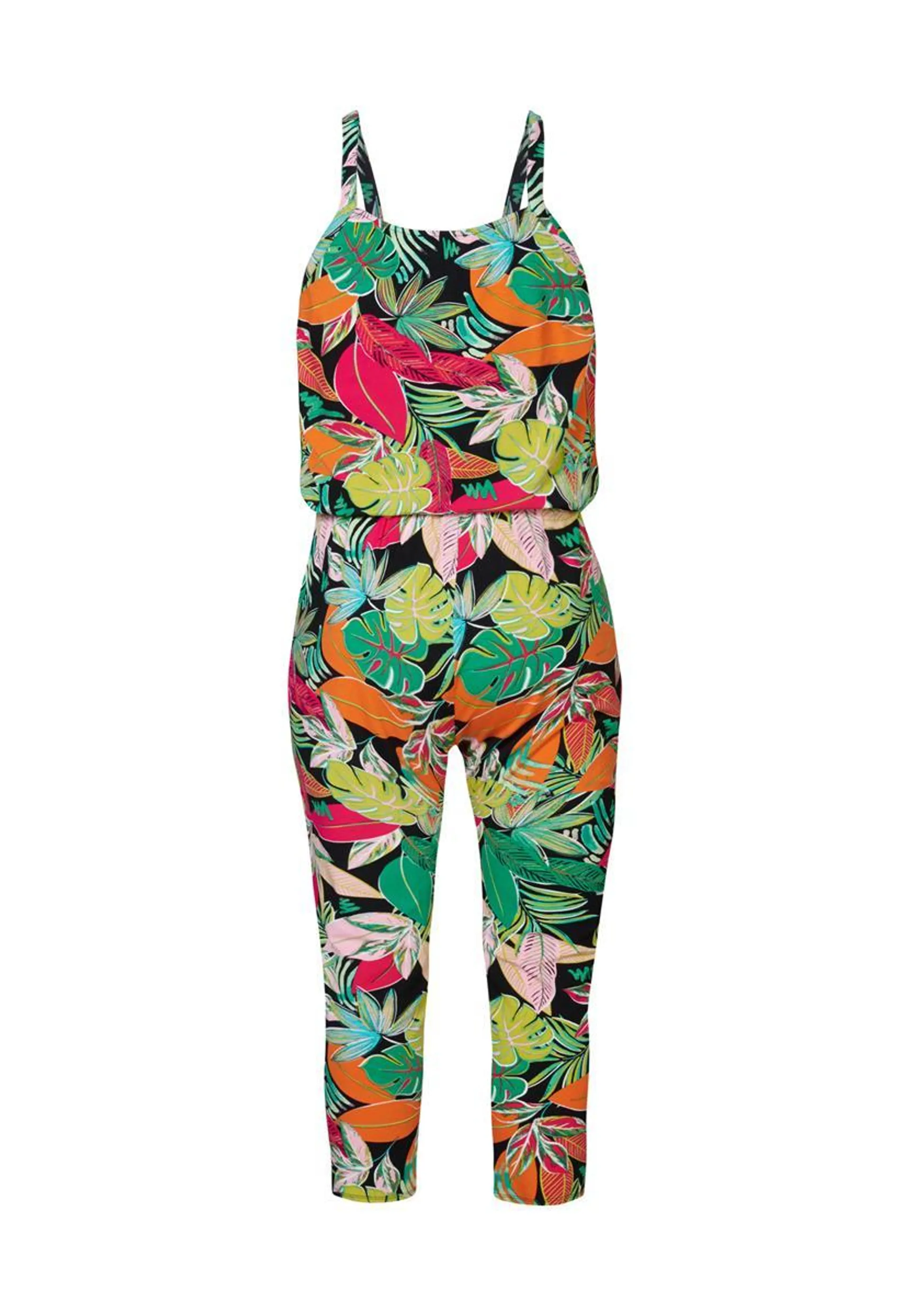 Jumpsuit print zwart