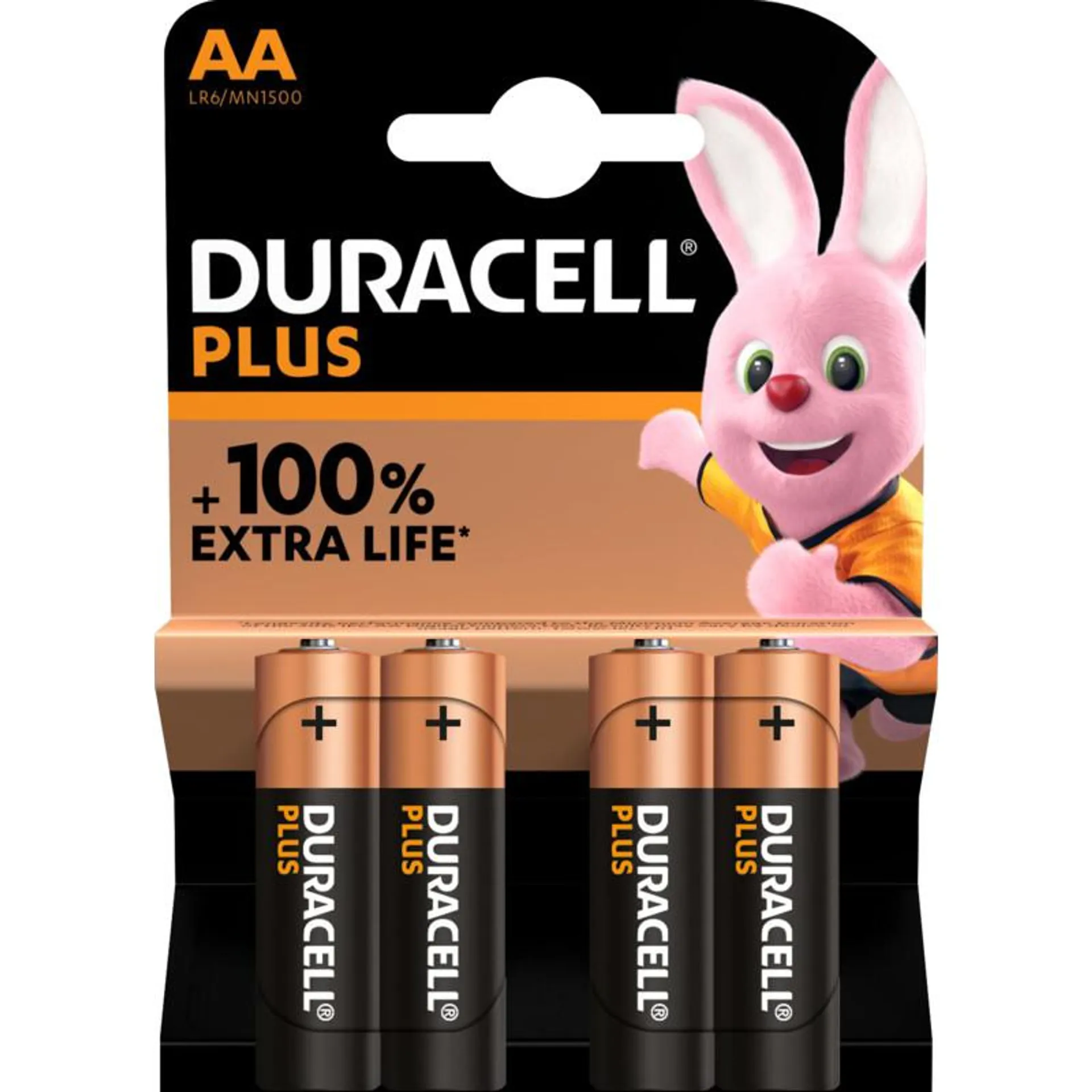 Duracell Plus AA alkaline batterijen